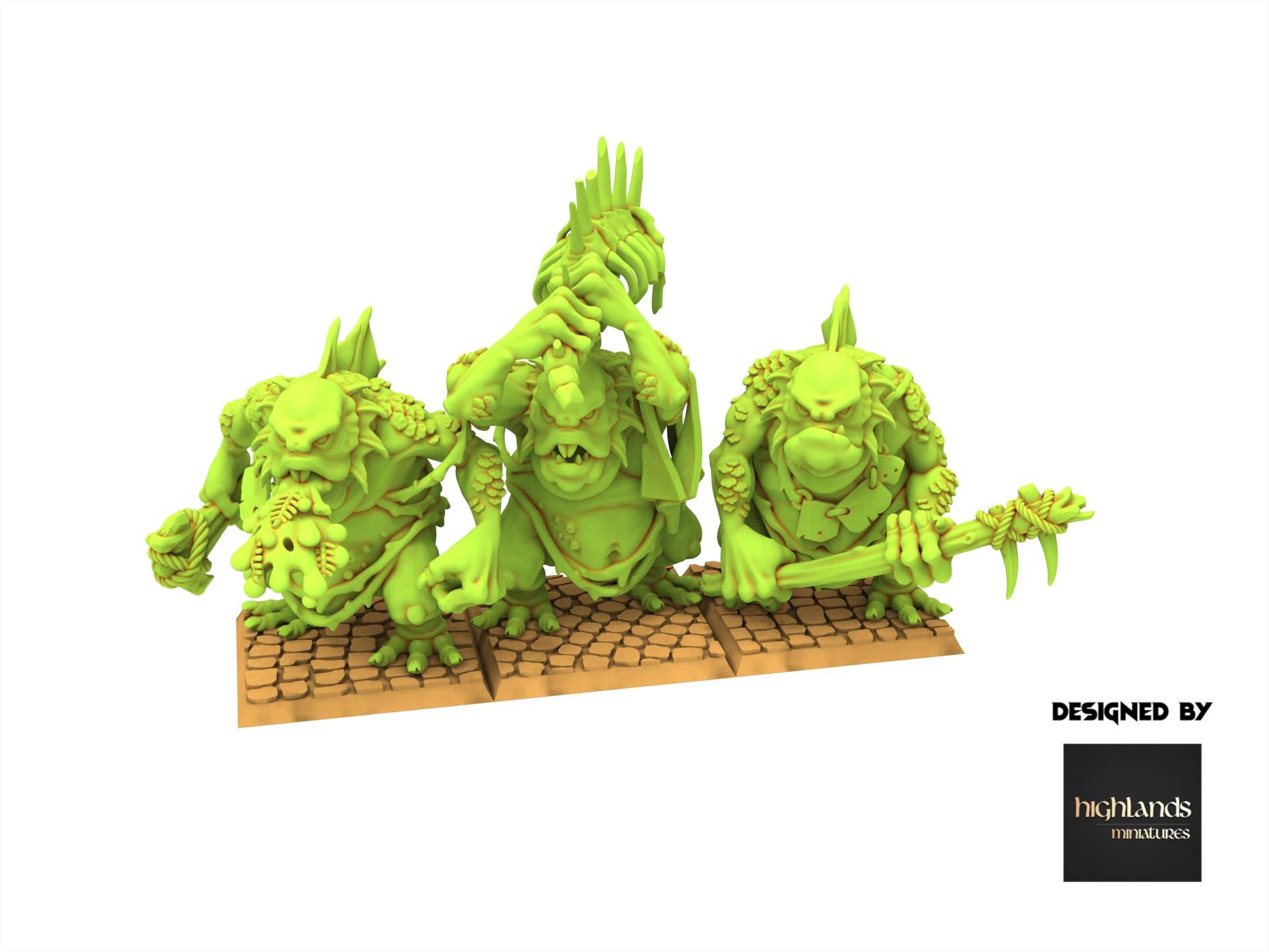 Orc & Goblin - Swamp Trolls - Goblin Tribes - Highlands Miniature