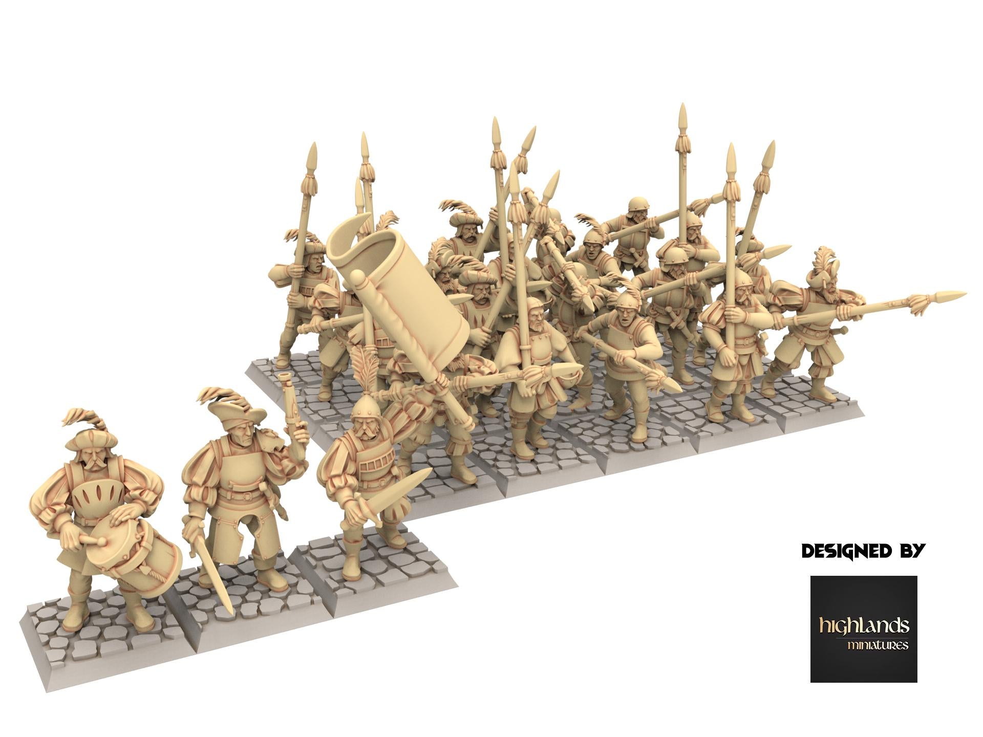 Imperial Fantasy - Spearmen - Sunland - Highlands Miniatures