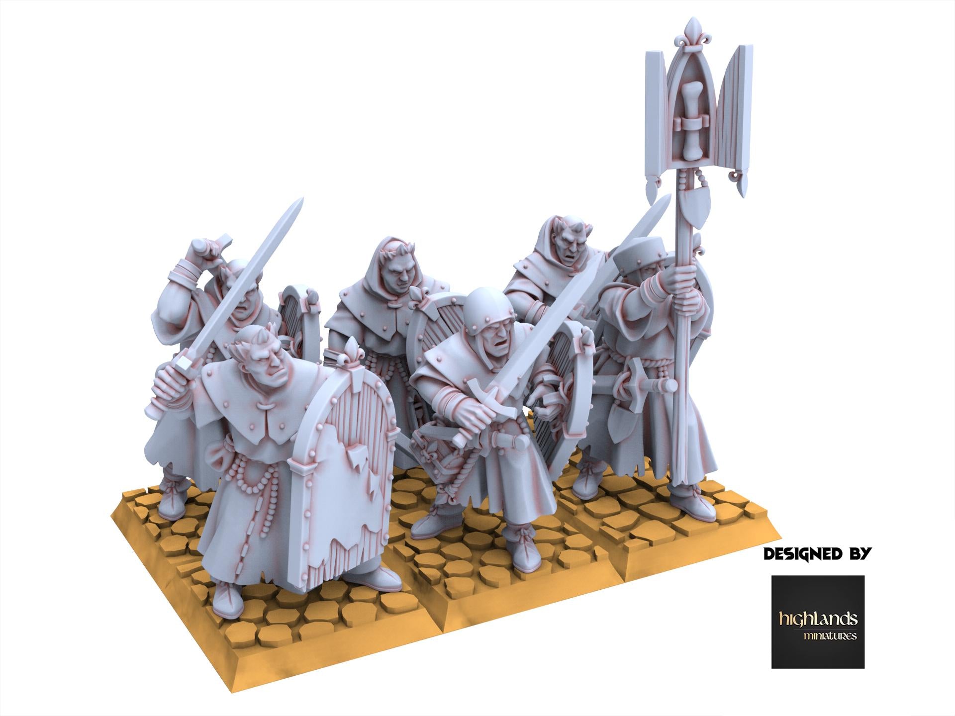 Arthurian Knights - Pilgrims - Gallia - Highlands Miniatures
