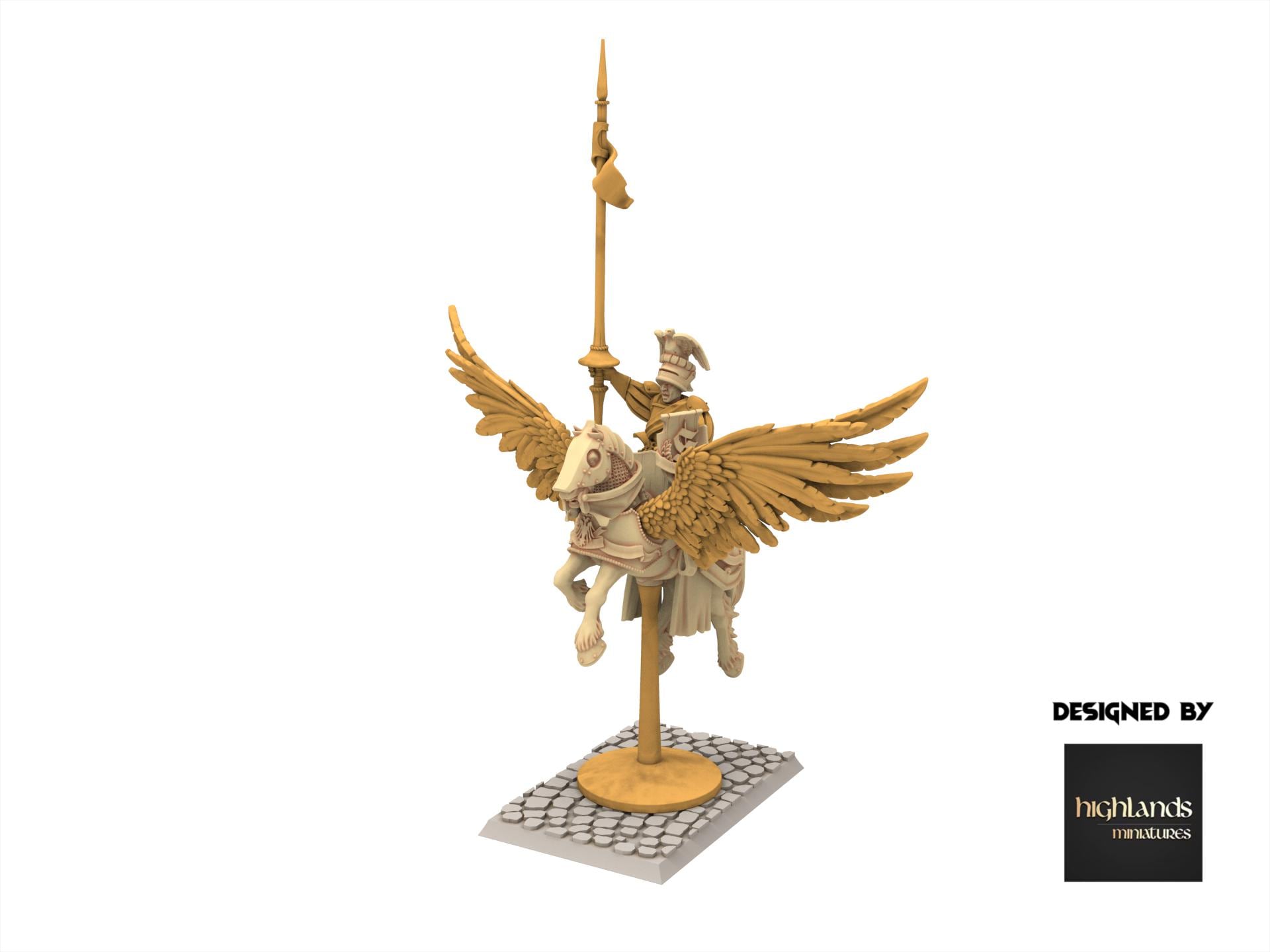 Imperial Fantasy - General on Pegasus - Sunland - Highlands Miniatures