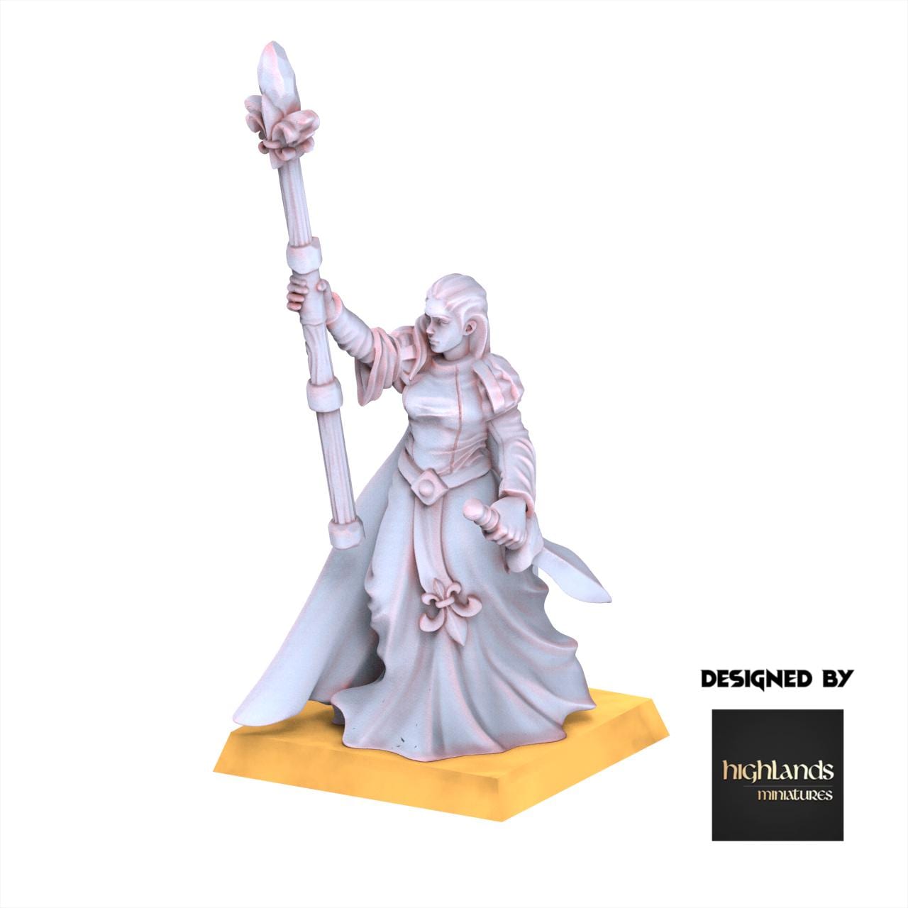 Arthurian Knights - Damsel witch - Gallia - Highlands Miniatures