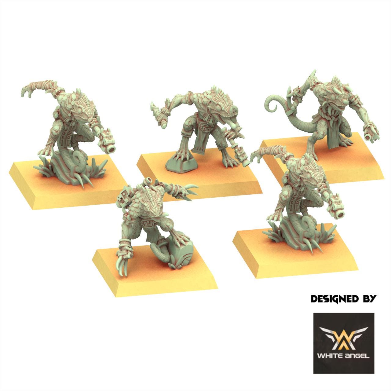 Lizardmen 28/32mm - Chameleon Lizards - White Angel Miniatures
