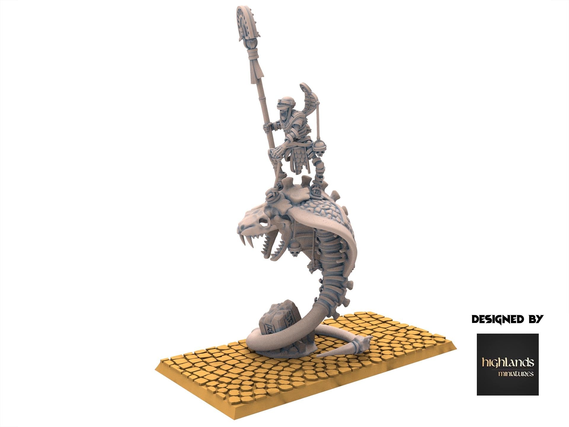 Eternal Dynasties - Mounted Ancient Guard on Great Snakes - Eternal Dynasties - Highlands Miniatures