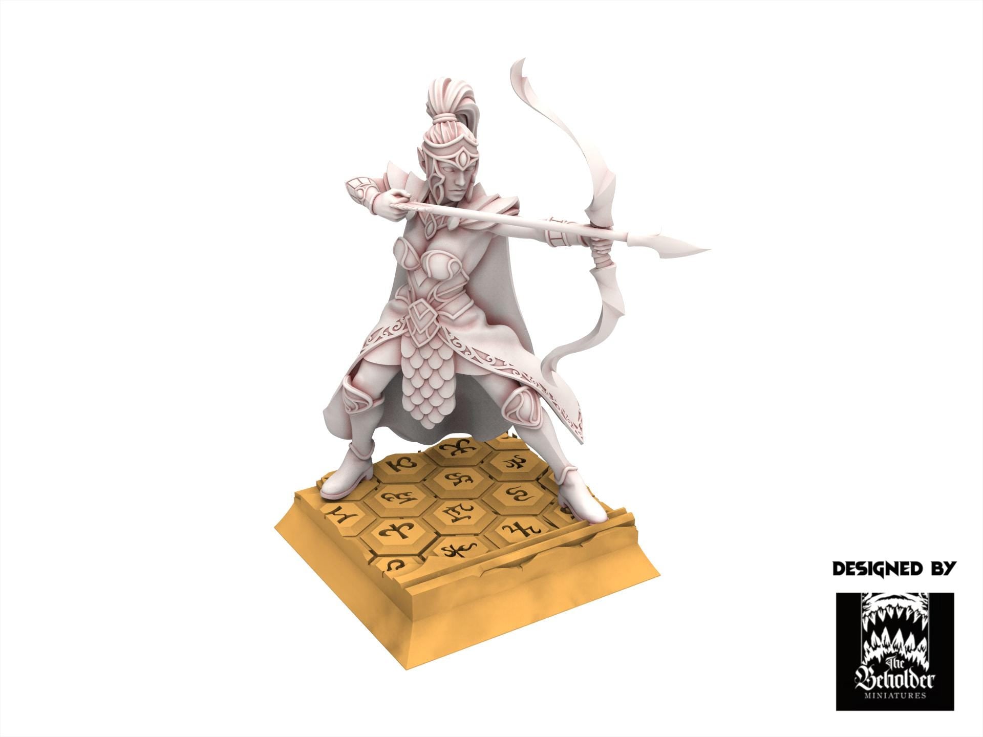 Hight Elves - Sisterhood Archer V1 - Silvermoor - The Beholder Miniatures