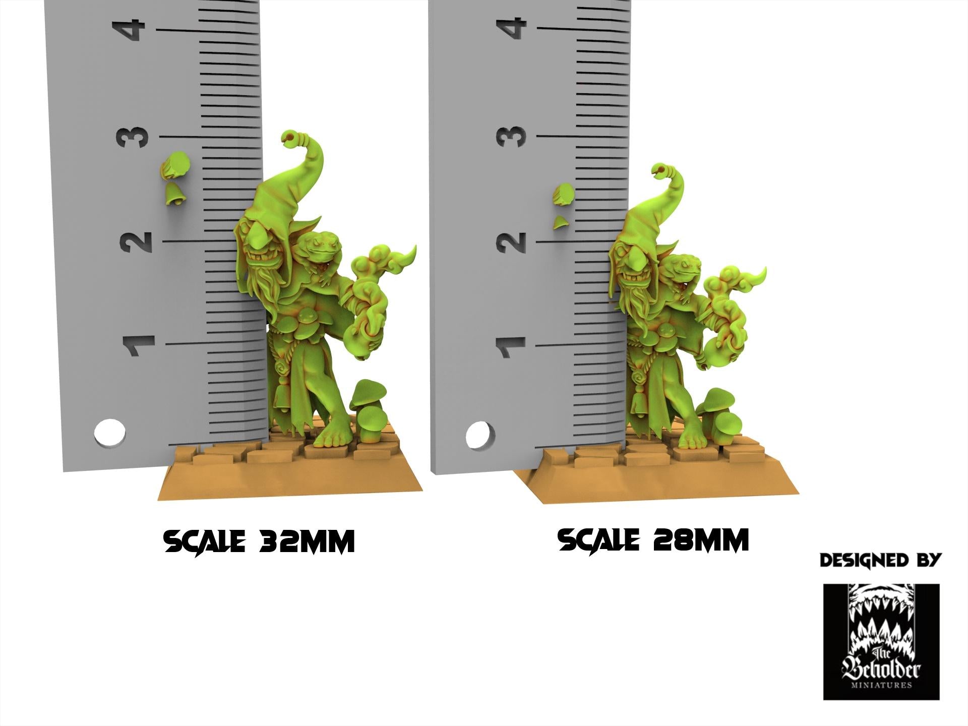 Orc & Goblin - Mushroom Eaters - The Black horde - The Beholder Miniatures