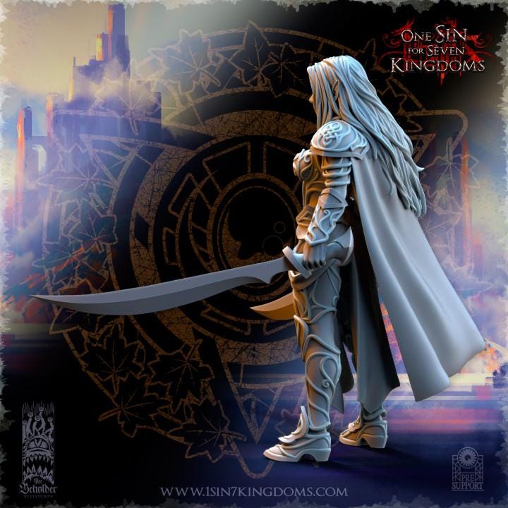 Hight Elves - Captain Lyriel - Silvermoor - The Beholder Miniatures