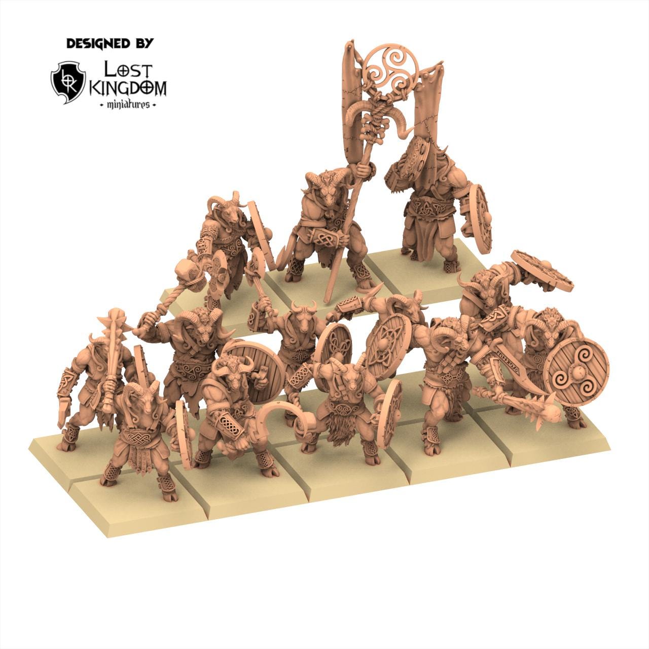Beastmen - Wildhorn Herd - Warriors of the Dark Gods - Lost Kingdom Miniatures