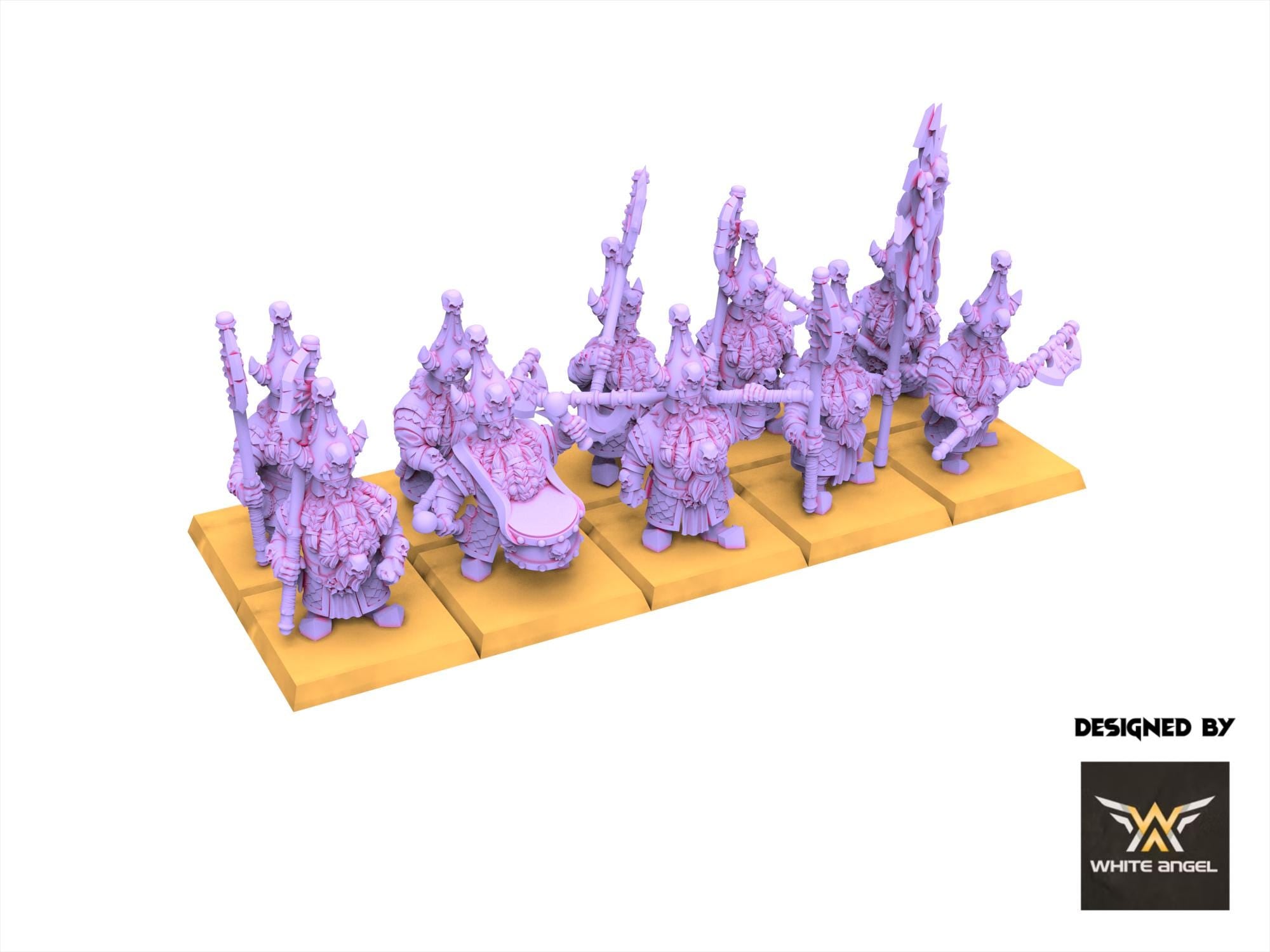 Chaos Dwarves - Infernal Lance - Infernal Dwarves - White Angel Miniatures