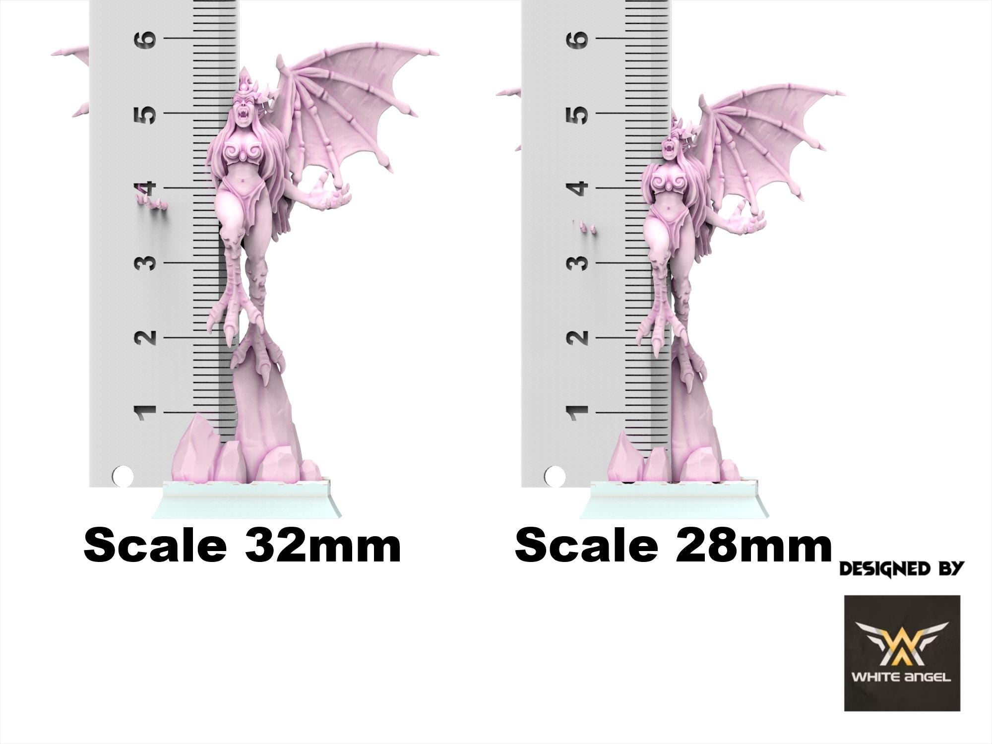 Dark Elves - x5 Harpies - Slaves of Darkness - White Angel Miniatures
