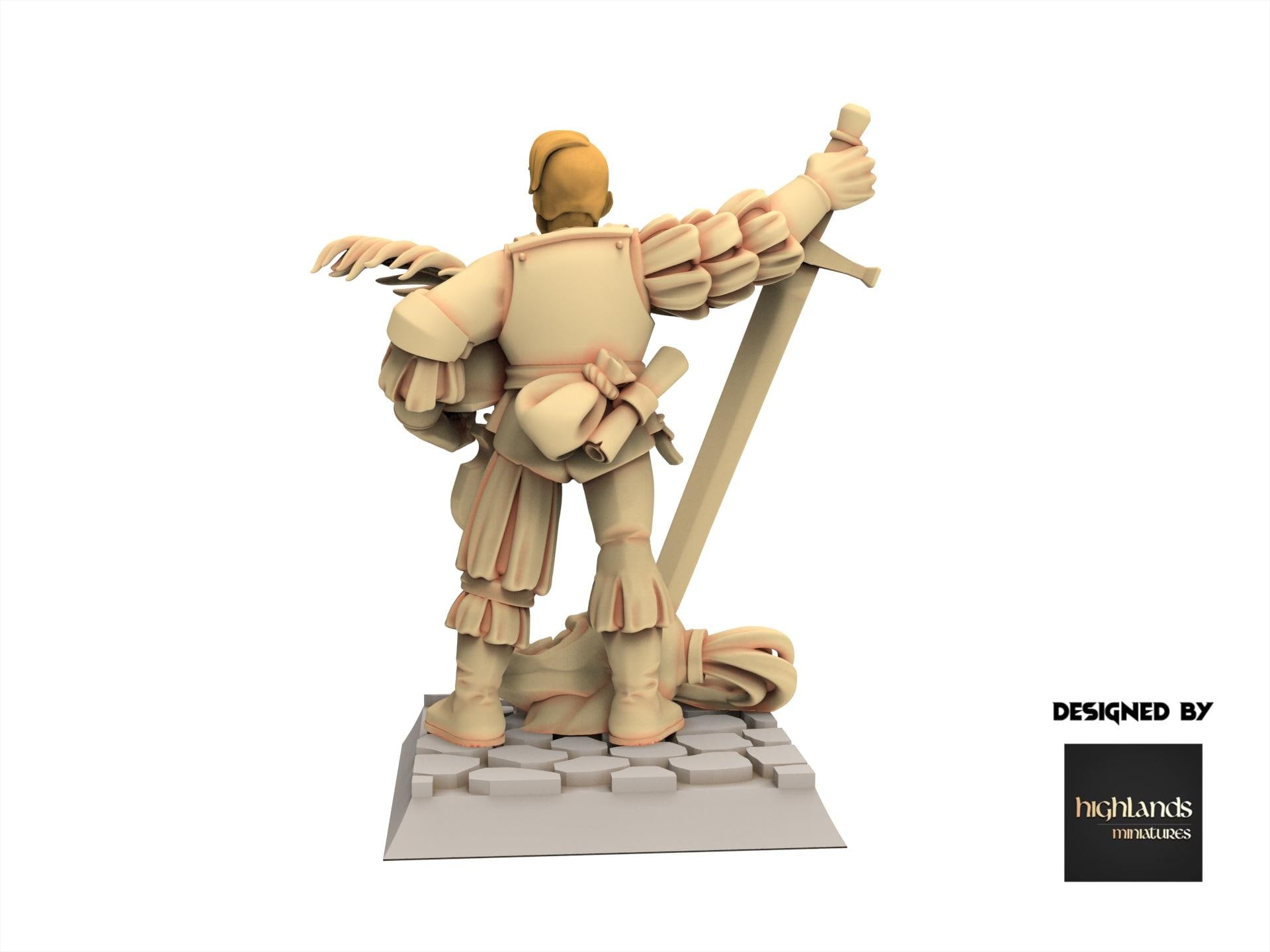 Imperial Fantasy - Captain on foot - Sunland - Highlands Miniatures