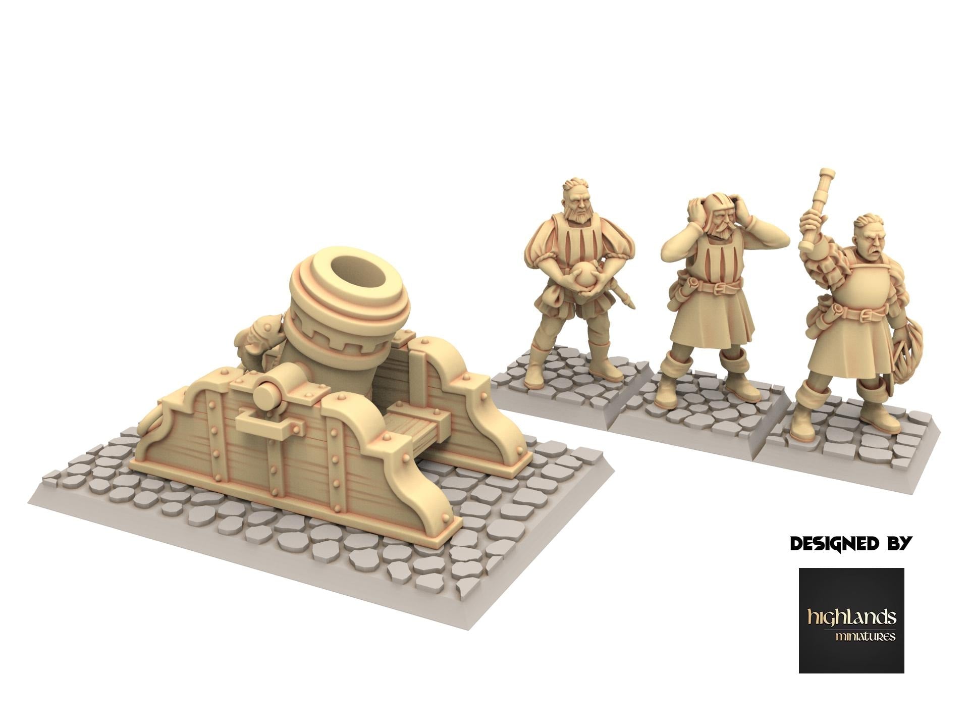 Imperial Fantasy - Mortar, Imperial artillery - Sunland - Highlands Miniatures