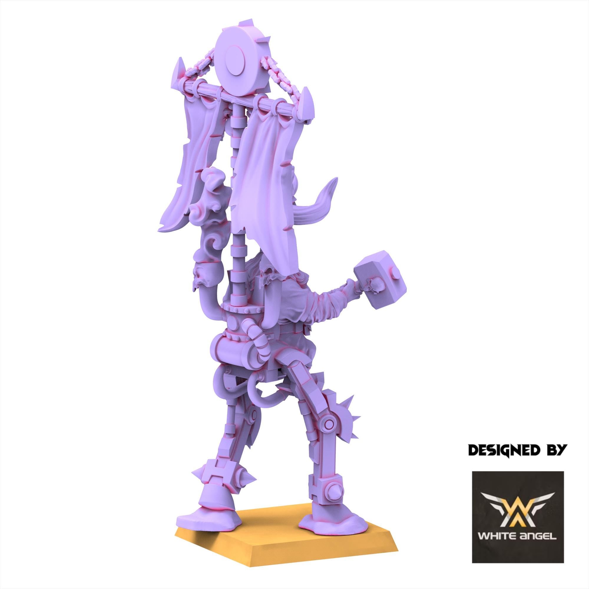 Chaos Dwarves - Infernal Great Engineer - Infernal Dwarves - White Angel Miniatures