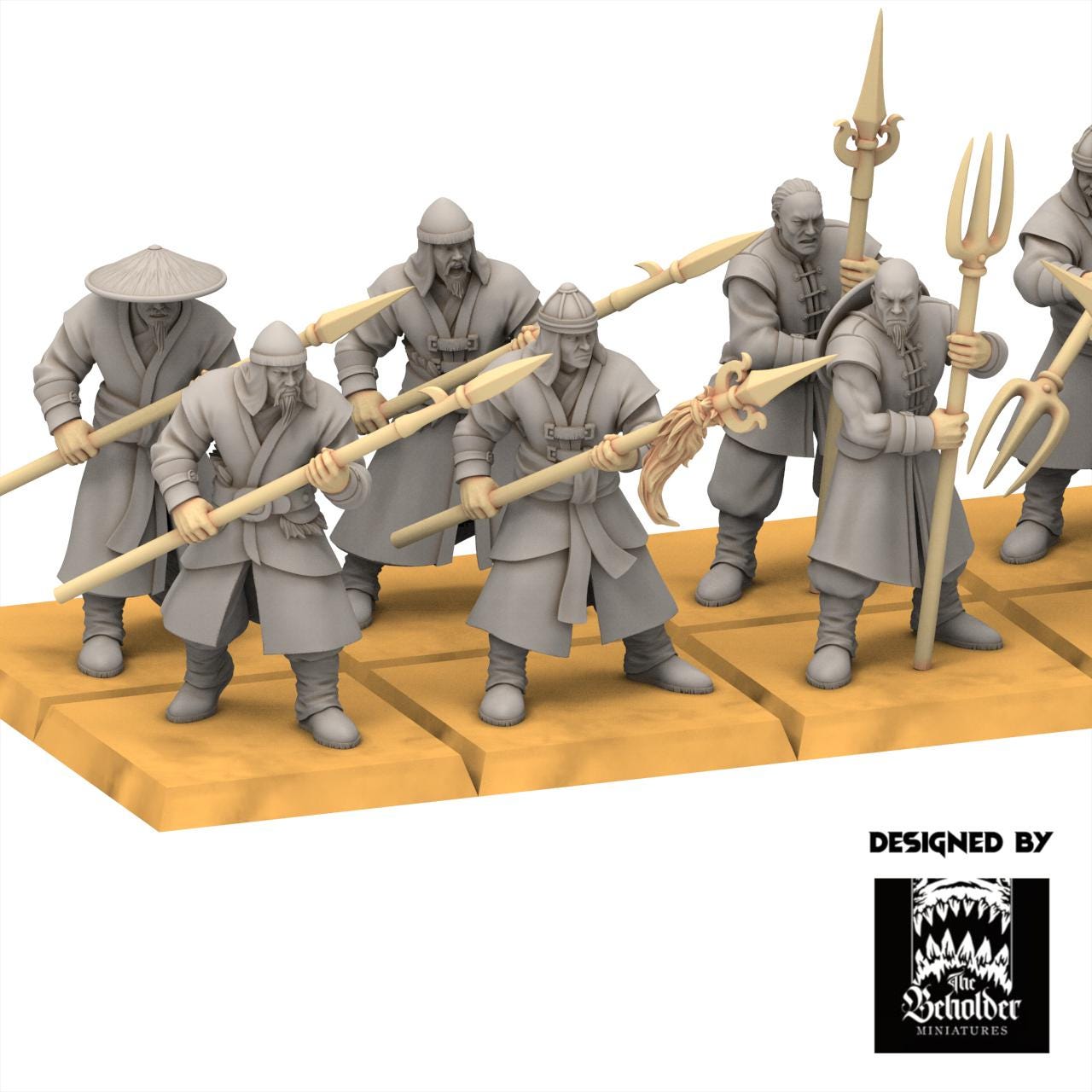 East Empire - Peasant Militia - Astarii Dynasty - 28&32mm - The Beholder Miniatures