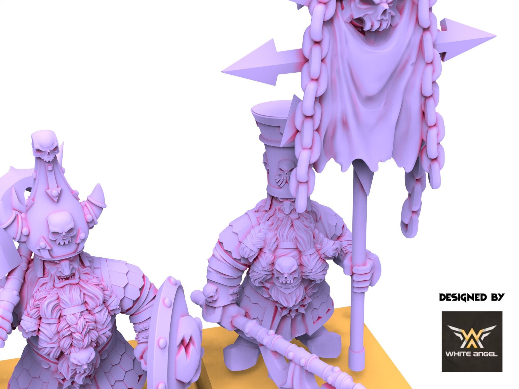 Chaos Dwarves - Infernal guard - Infernal Dwarves - White Angel Miniatures