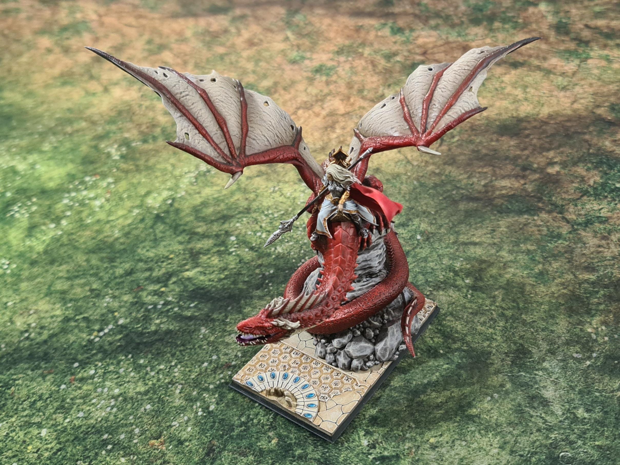 Hight Elves - YNARIEL Princess on Dragon - Silvermoor - The Beholder Miniatures