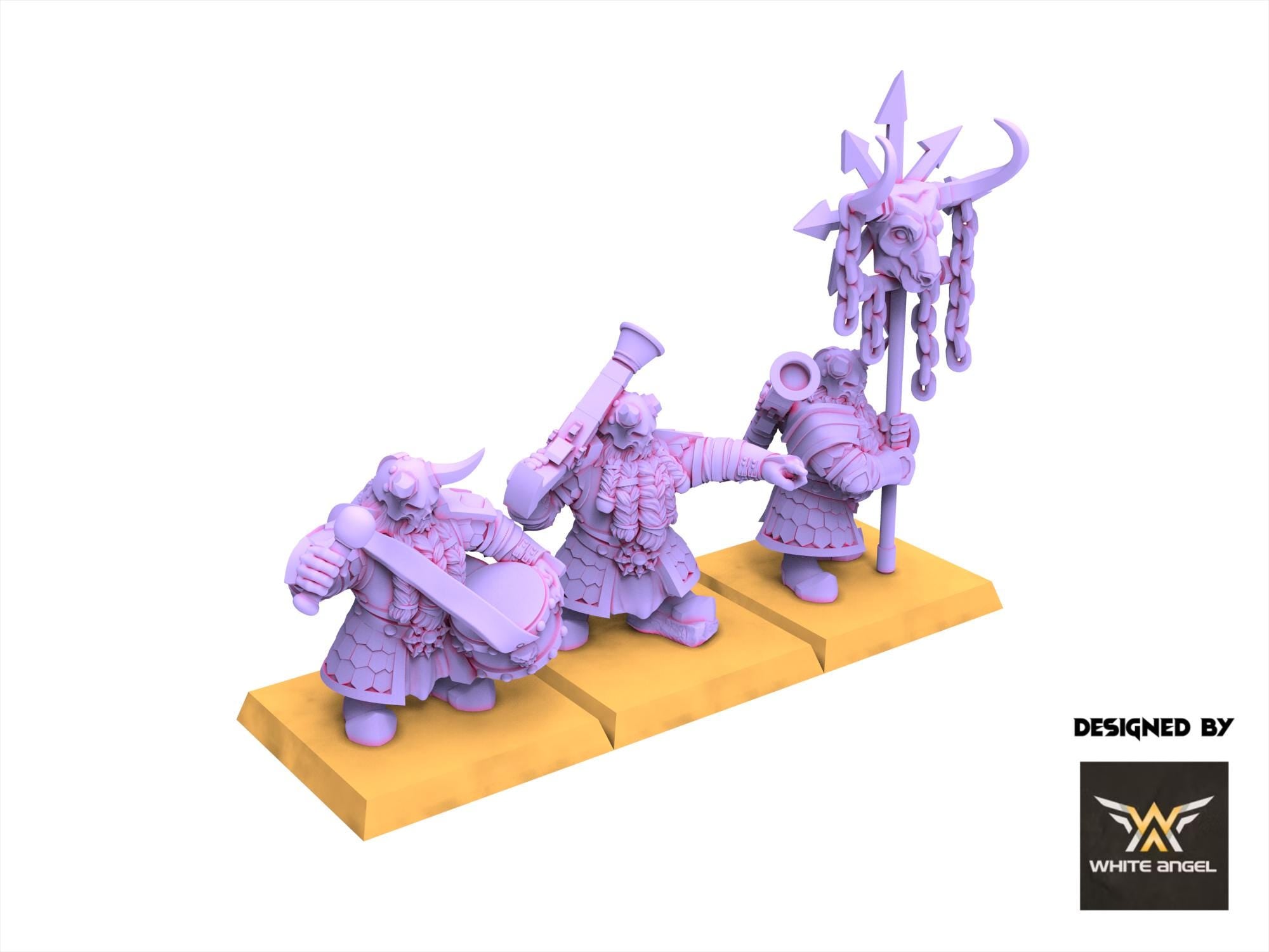 Chaos Dwarves - Infernal Gun - Infernal Dwarves - White Angel Miniatures