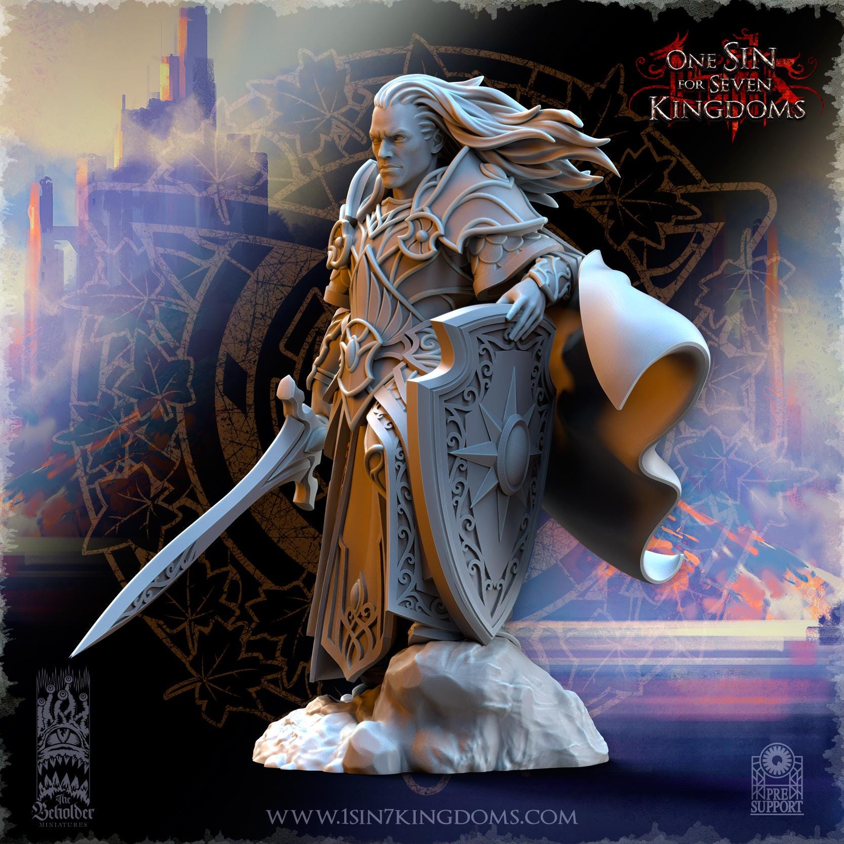 Hight Elves - Commander Polomhir - Silvermoor - The Beholder Miniatures