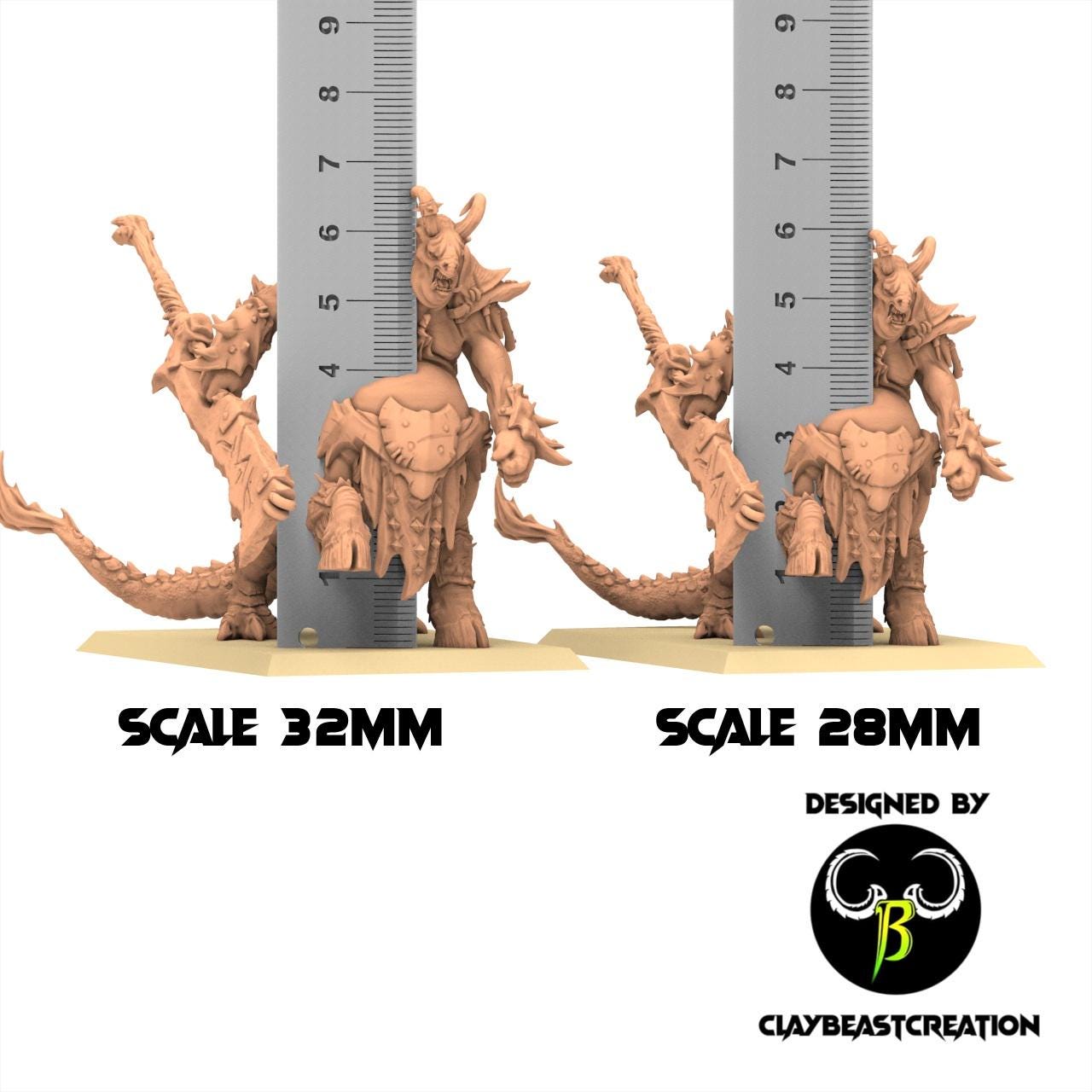 Beastmen - Centigons - Fallen Beast - ClayBeastCreation