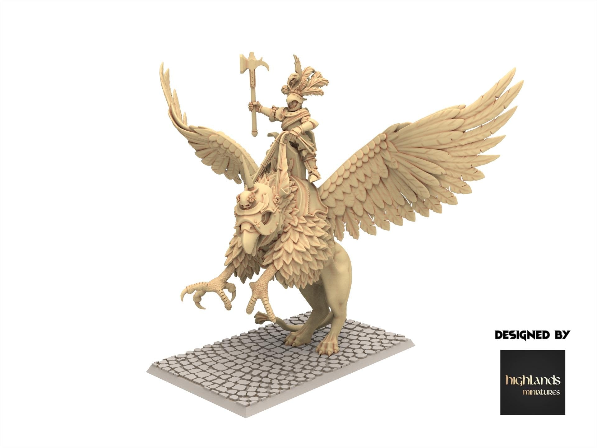 Imperial Fantasy - Emperor on Griffon - Sunland - Highlands Miniatures