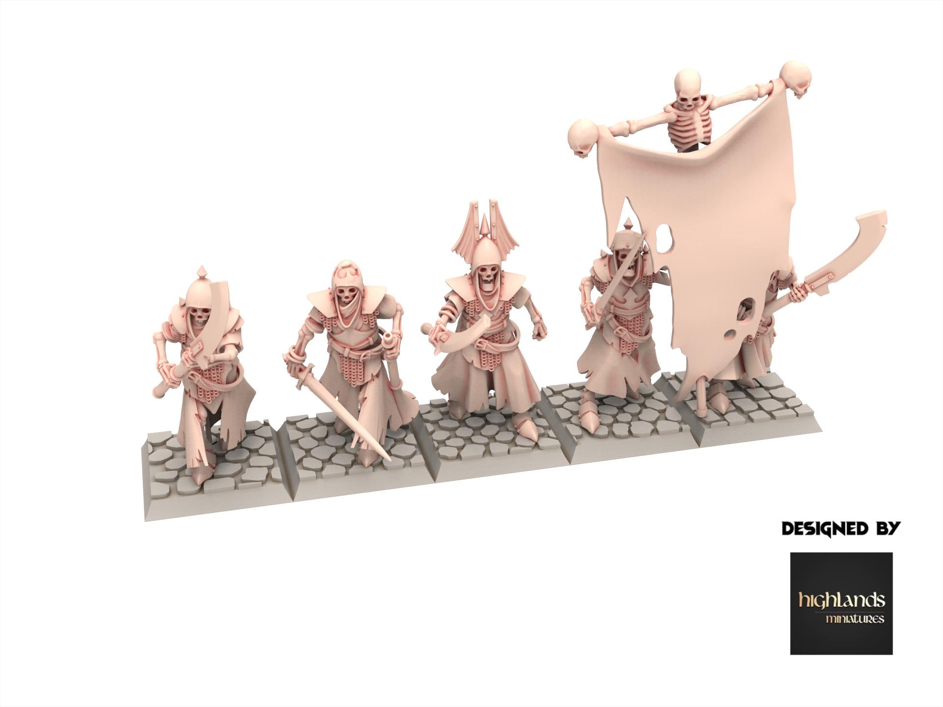 Undead - Skeletal Guard V1 - Transilvanya - Highlands Miniatures
