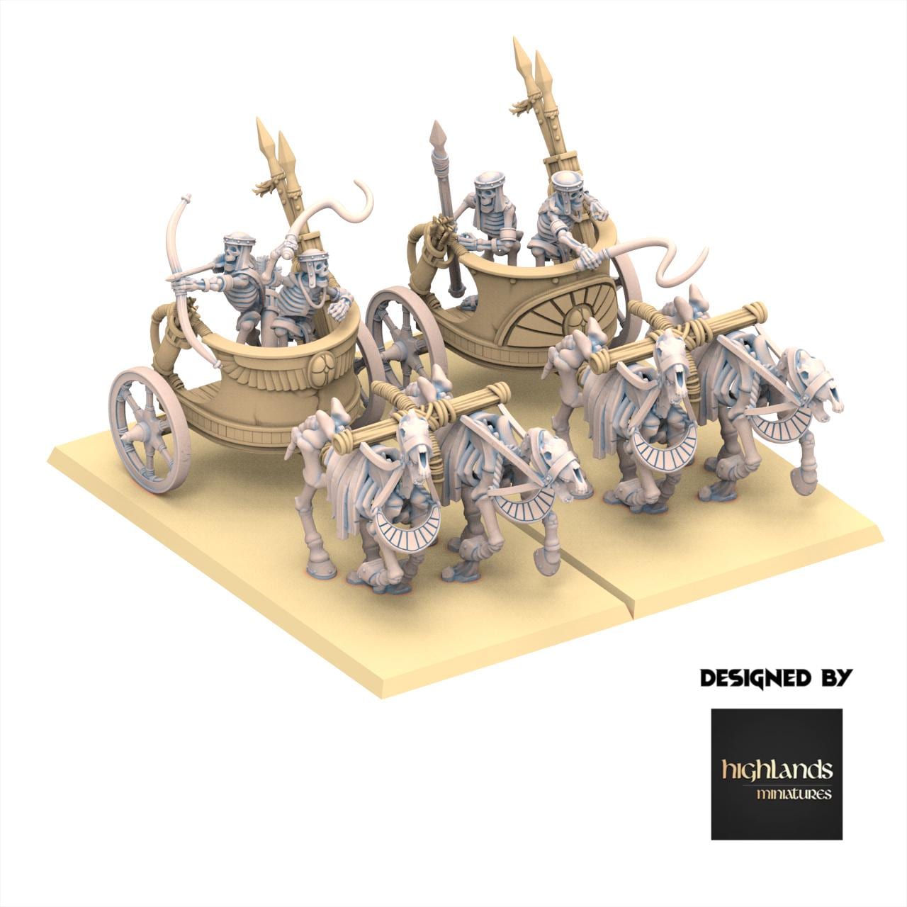 Eternal Dynasties - Ancient Skeletal Chariots - Eternal Dynasties - Highlands Miniatures