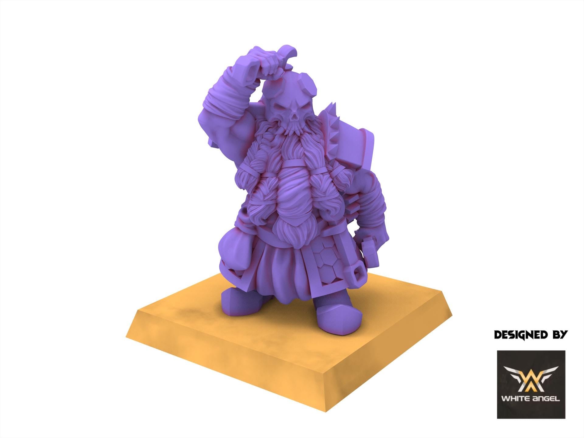 Chaos Dwarves - Infernal Destructor Cannon - Infernal Dwarves - White Angel Miniatures