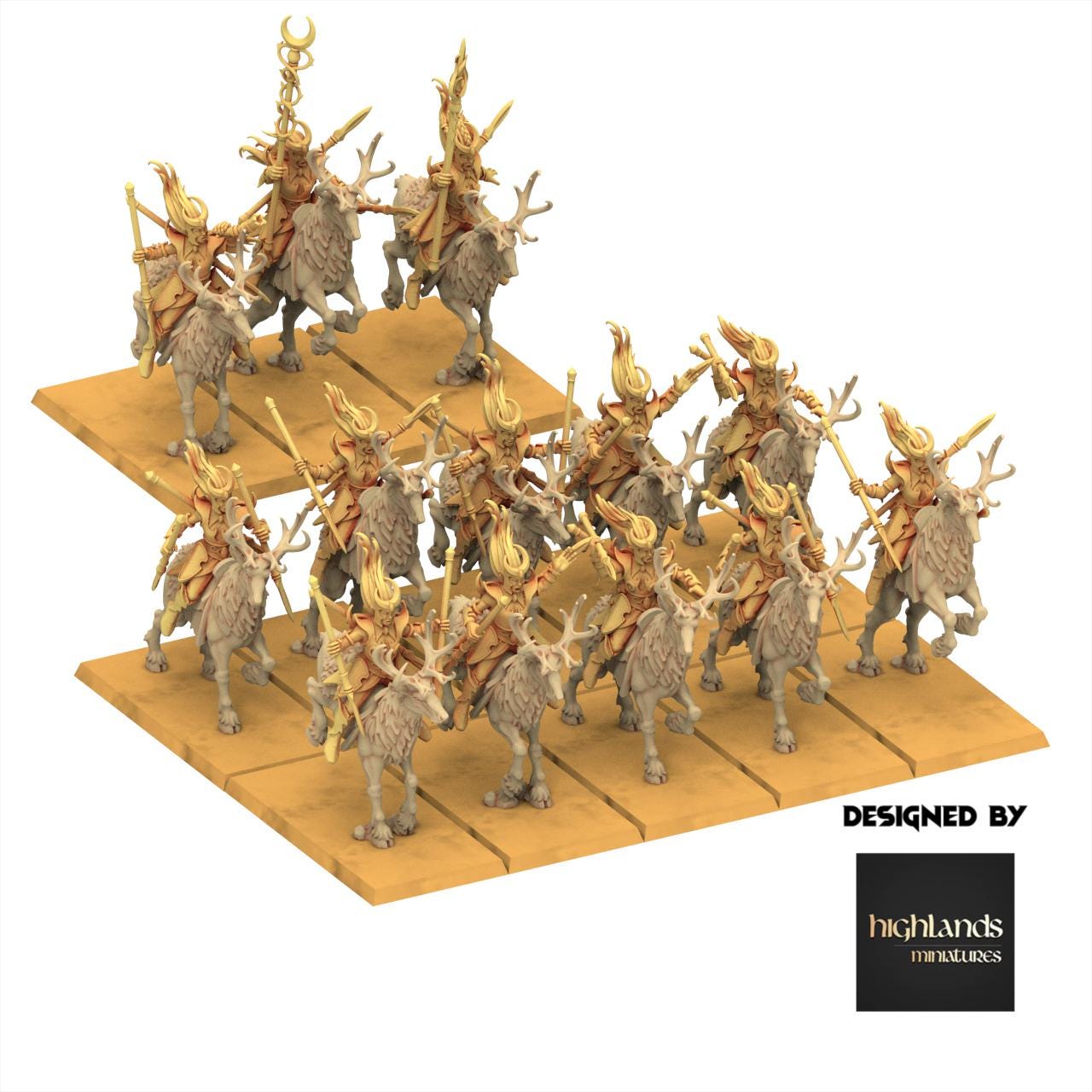 Sylvan Elves - Moonlight Sisters - Feral - Highlands Miniatures