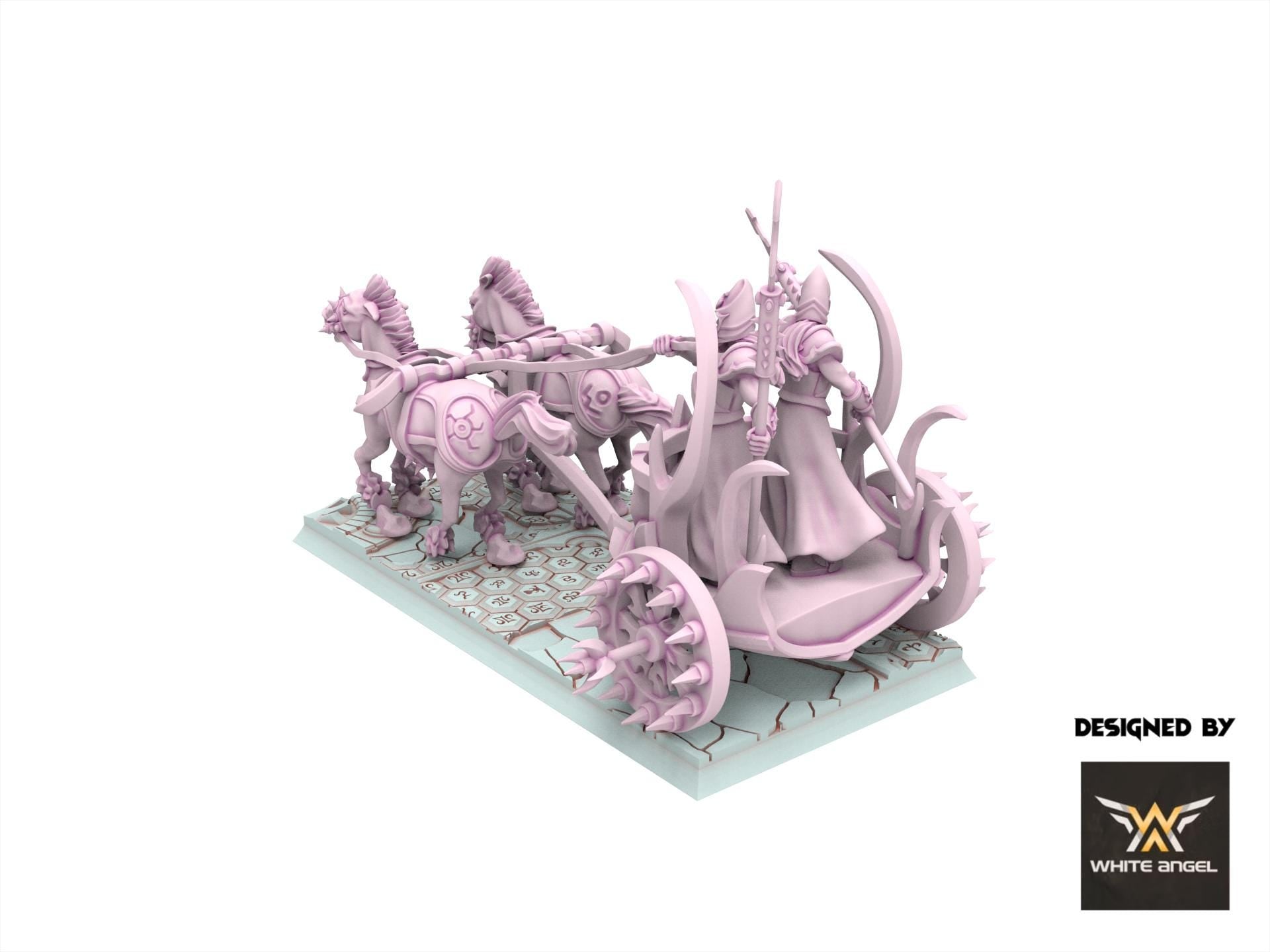 Dark Elves - Dark Steeds Chariot - Slaves of Darkness - White Angel Miniatures