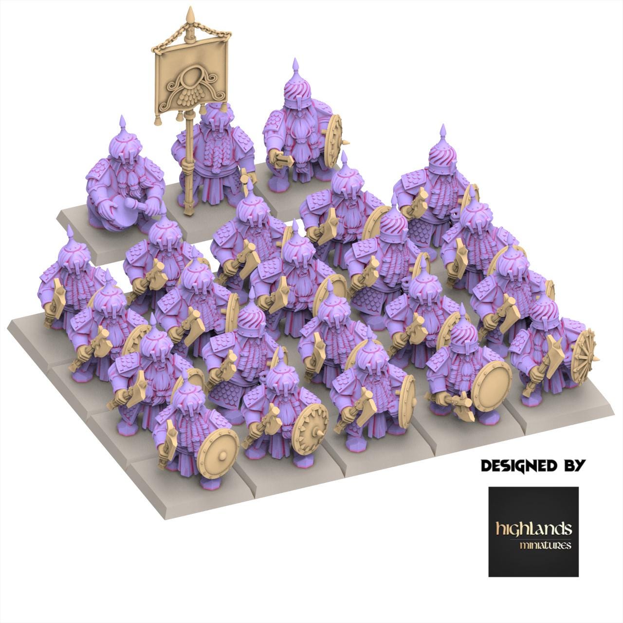 Chaos Dwarves - Warriors - Sons of Marduk - Highlands Miniatures