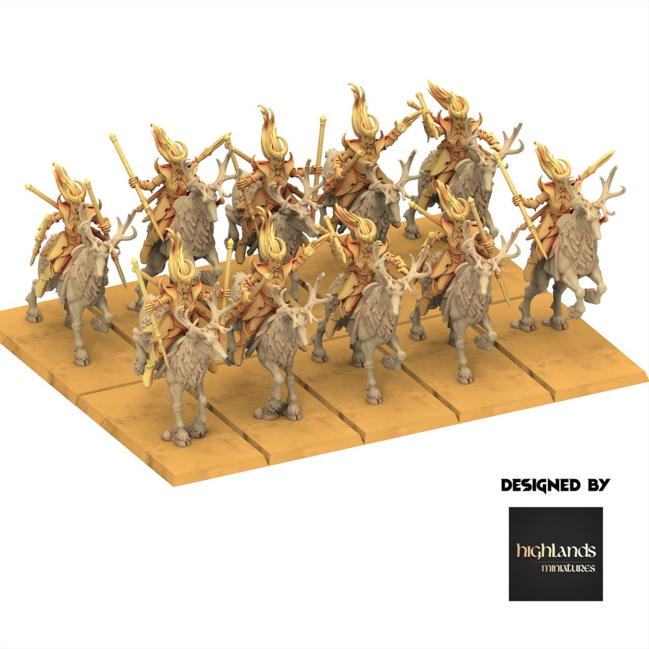 Sylvan Elves - Moonlight Sisters - Feral - Highlands Miniatures