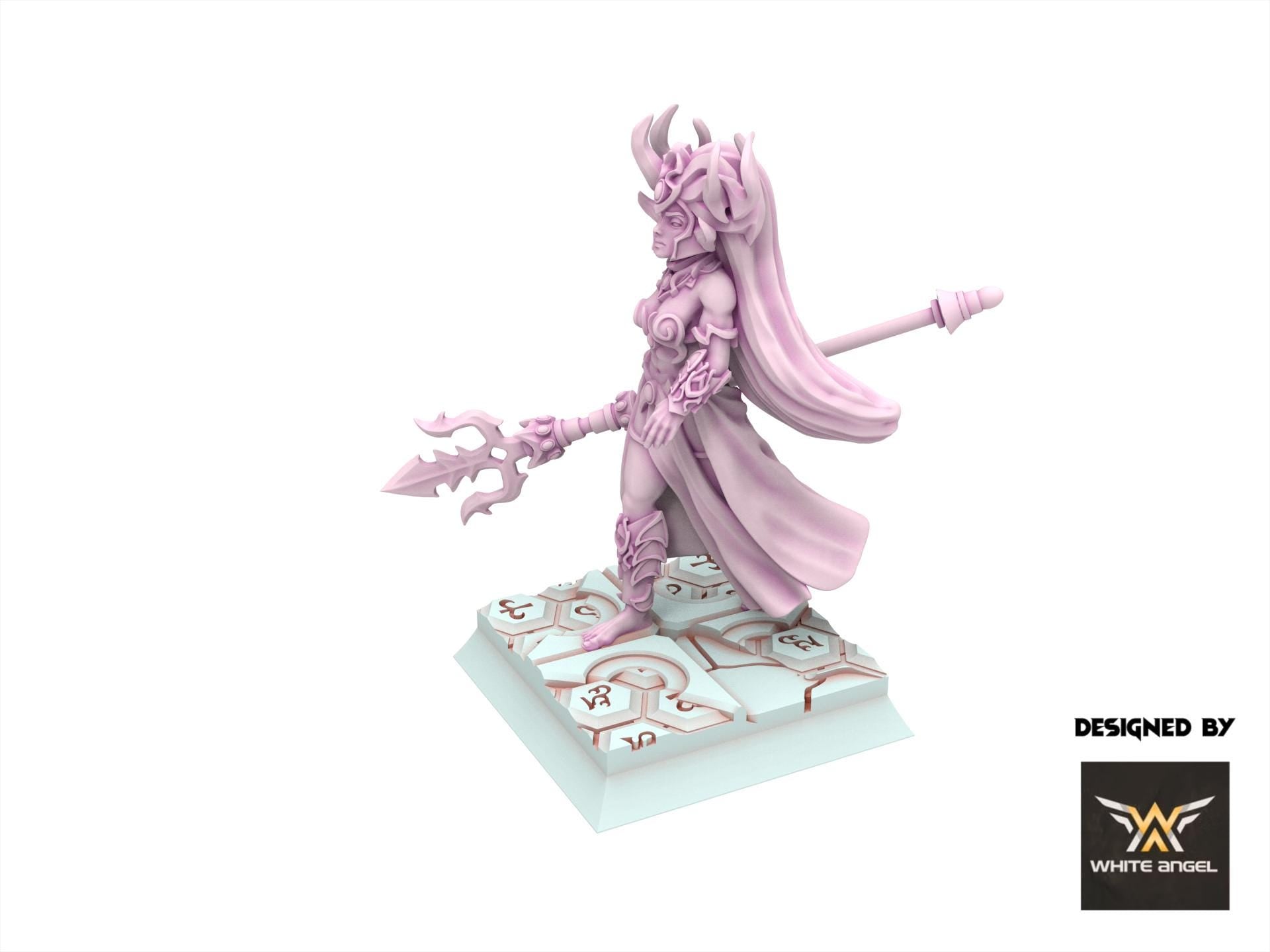 Dark Elves - Great Mother of the Dark Realm - Slaves of Darkness - White Angel Miniatures
