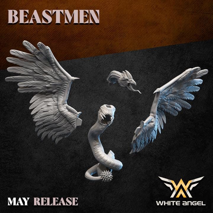 Beastmen - Beast Bird Thing - White Angel Miniatures