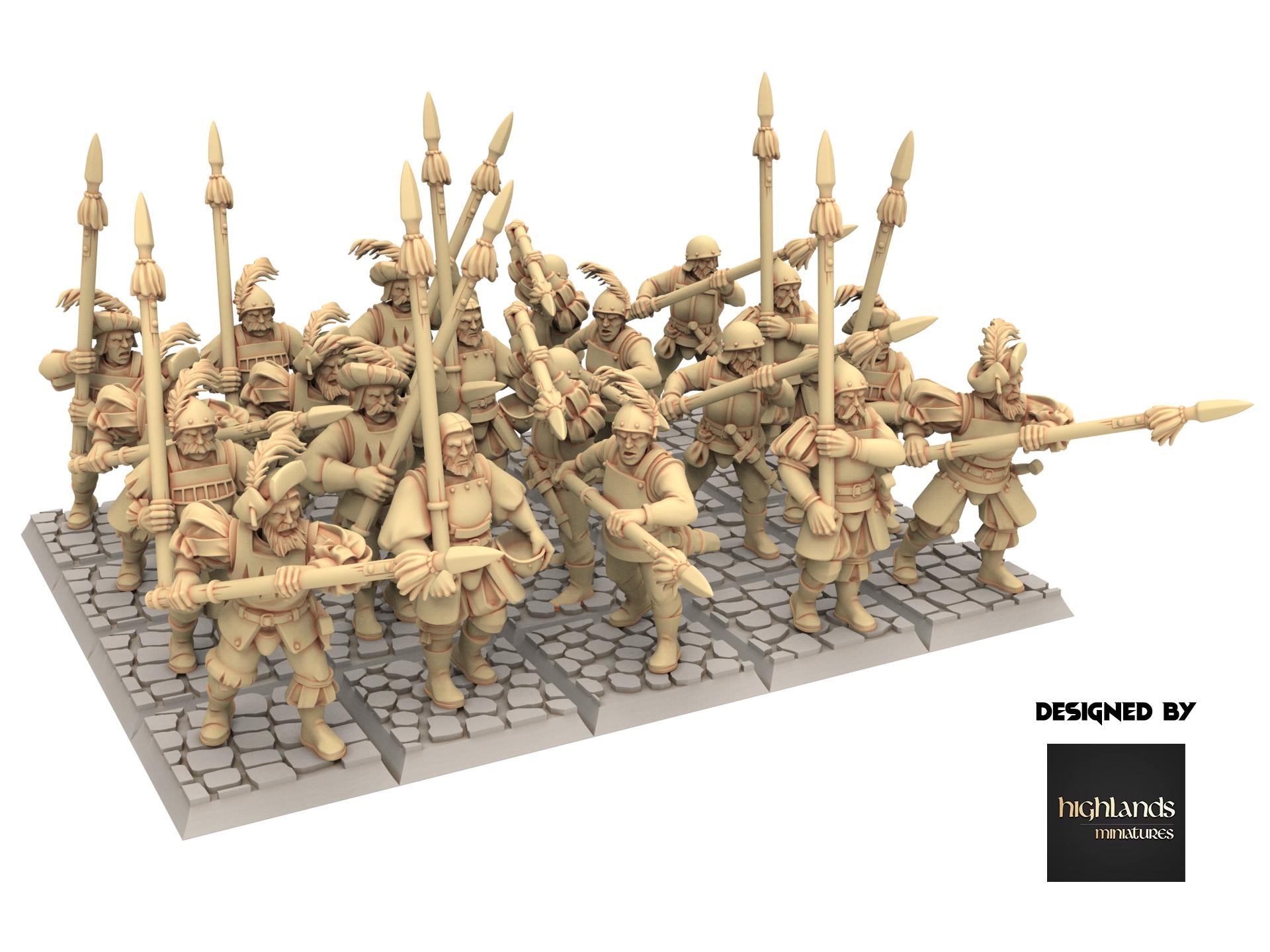 Imperial Fantasy - Spearmen - Sunland - Highlands Miniatures