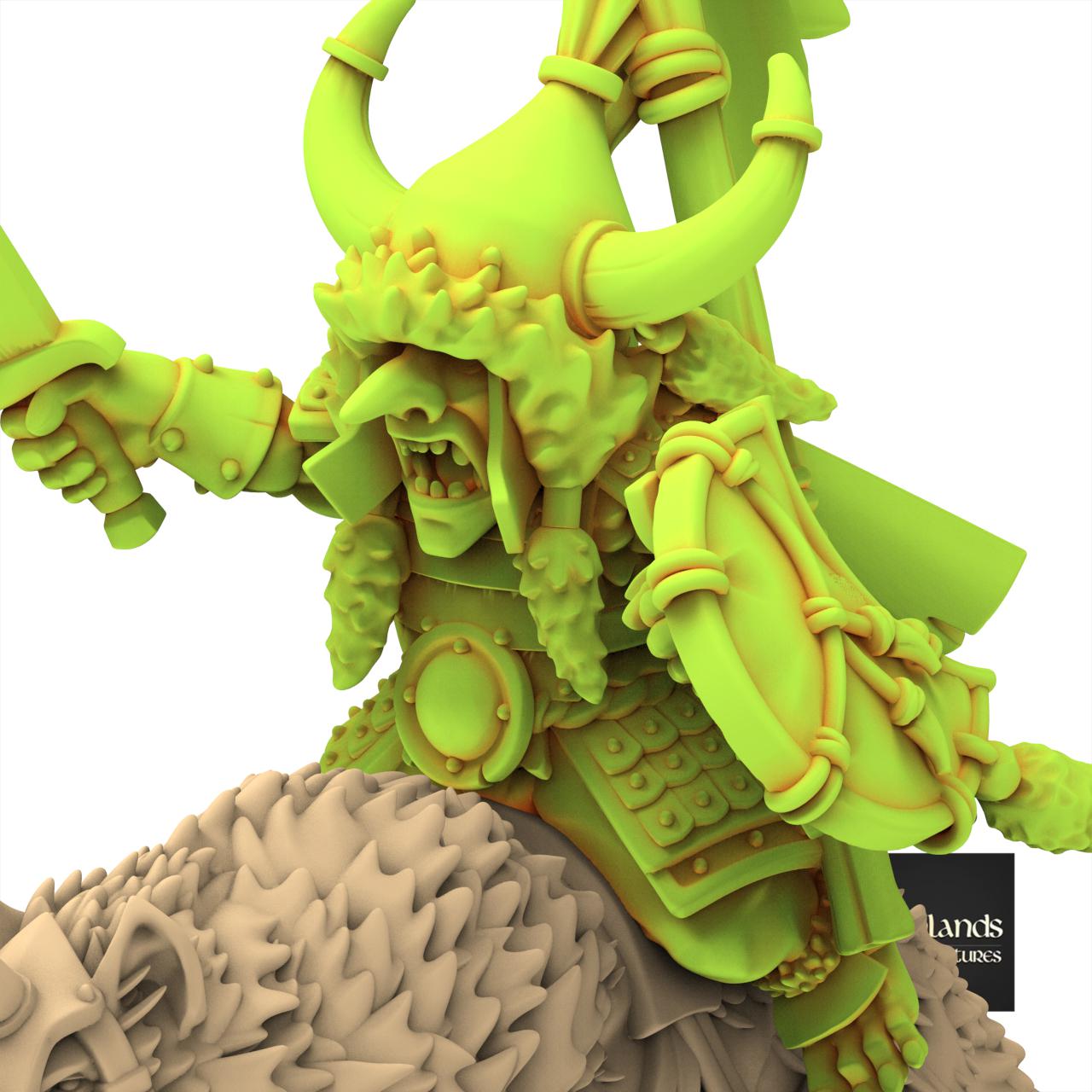 Orc & Goblin - Goblin Khan - Steppe Goblin - Highlands Miniature