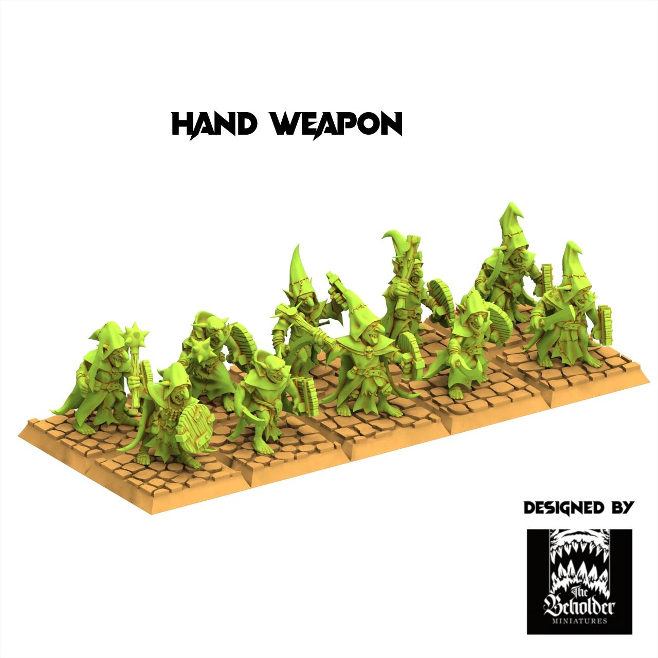Orc & Goblin - Goblins Warriors - The Black horde - The Beholder Miniatures