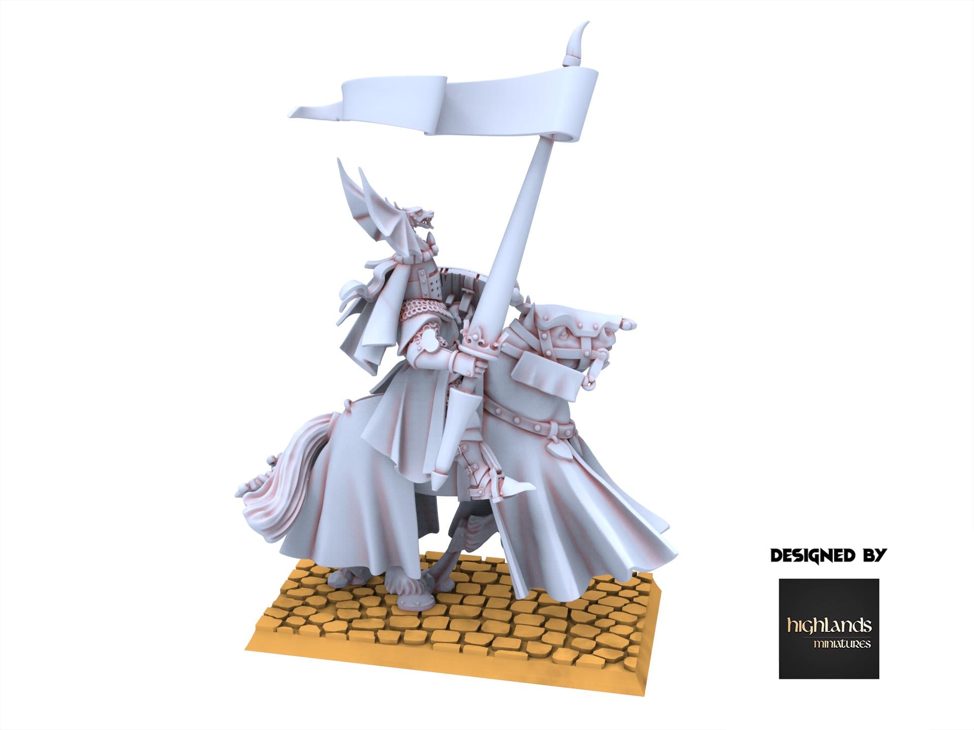 Arthurian Knights - Duke on Horse - Gallia - Highlands Miniatures