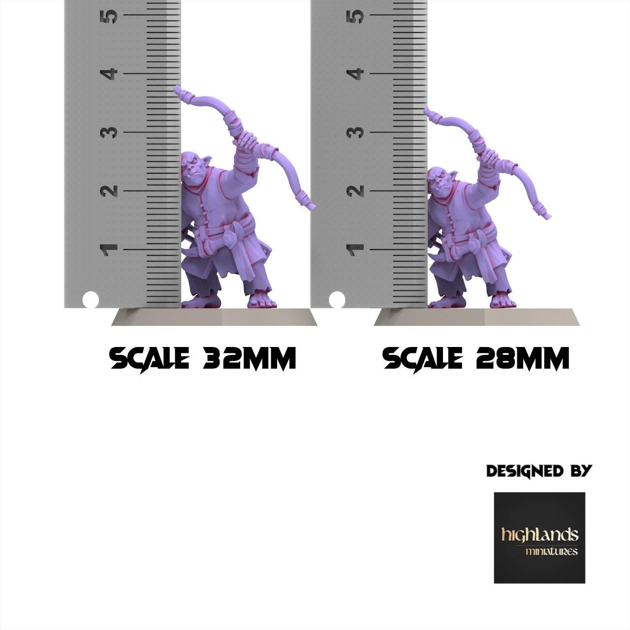 Chaos Dwarves - Hobgoblin Archer - Sons of Marduk - Highlands Miniatures