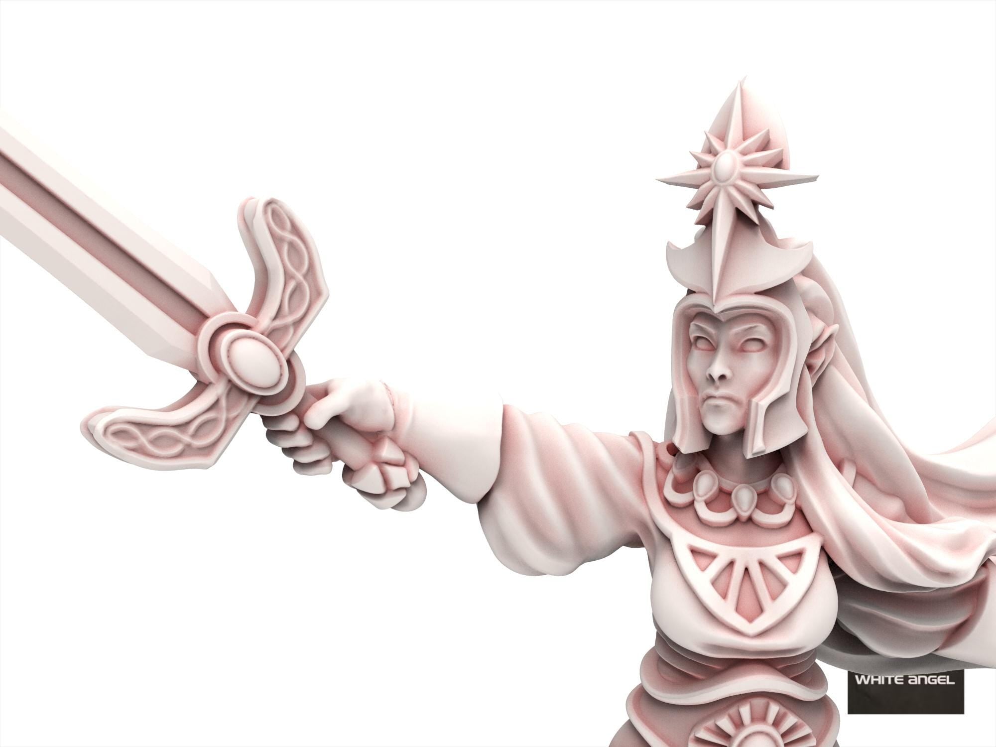 Hight Elves - High Priestess - White Angel Miniatures