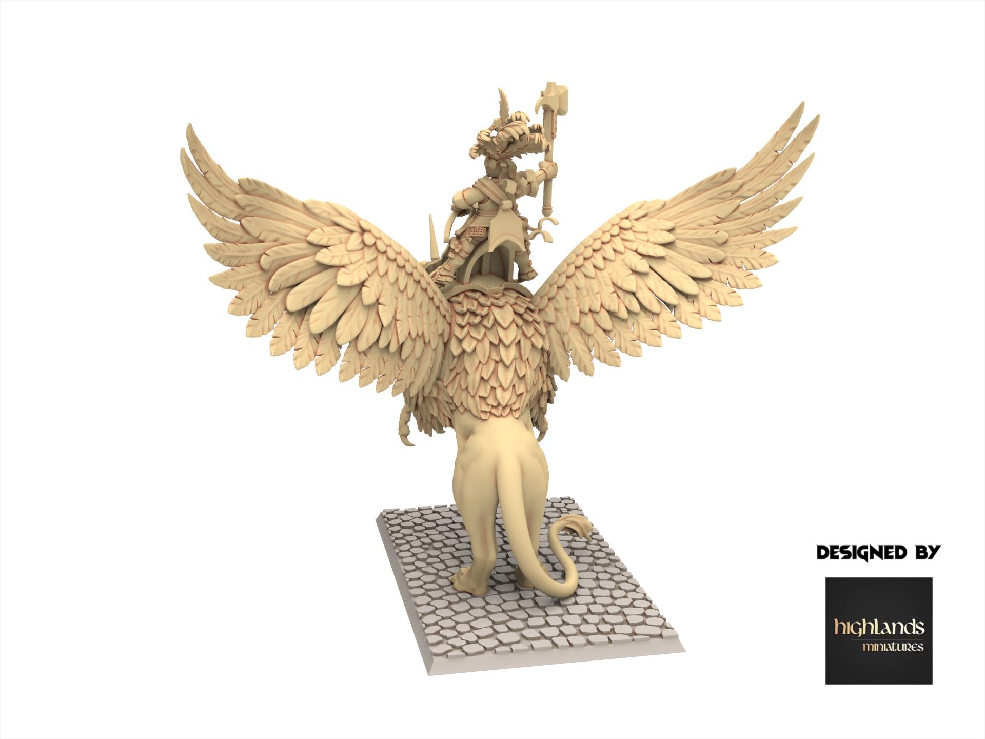 Imperial Fantasy - Emperor on Griffon - Sunland - Highlands Miniatures