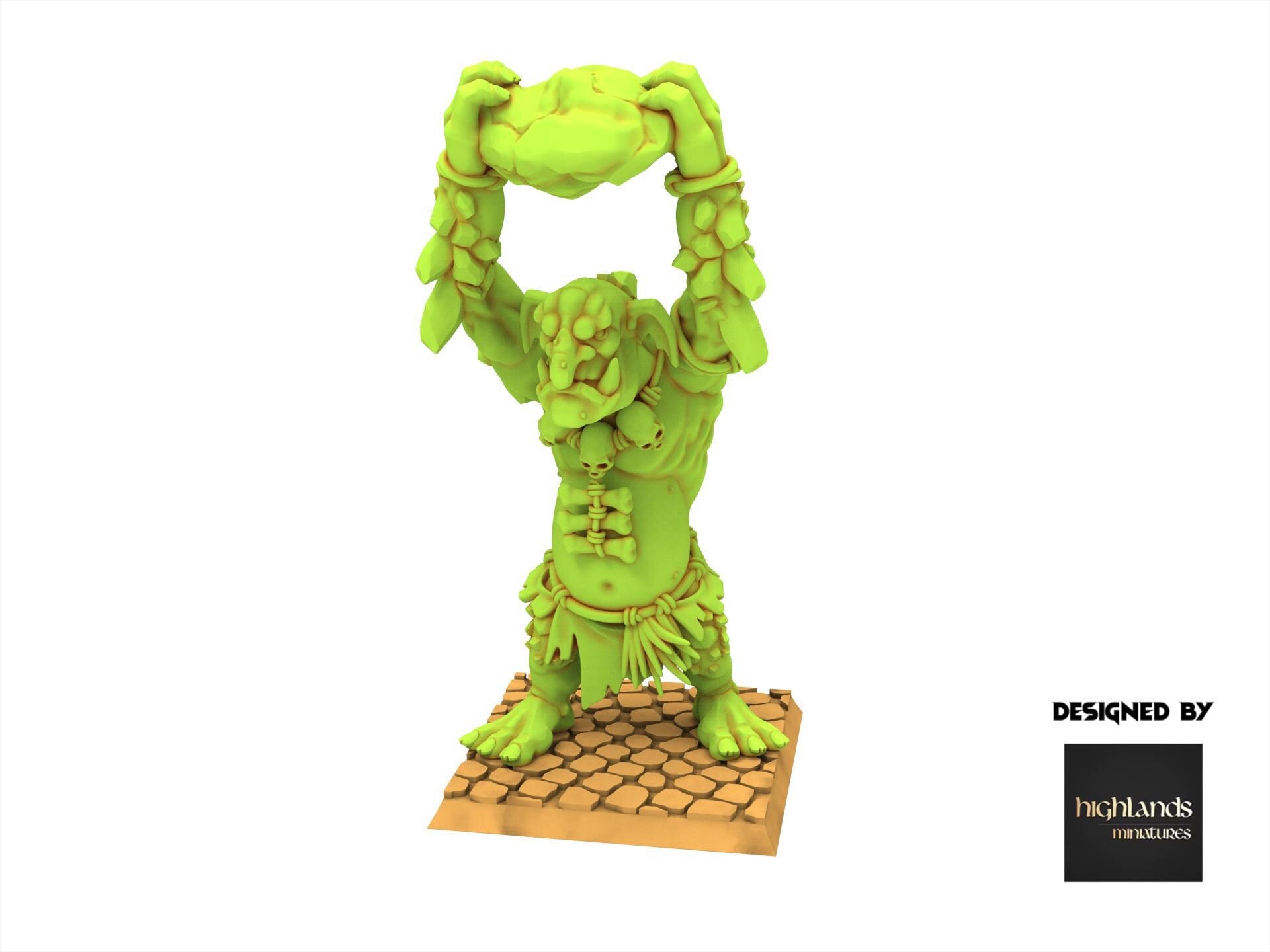 Orc & Goblin - Cave Trolls - Moredhun's Orc - Highlands Miniature