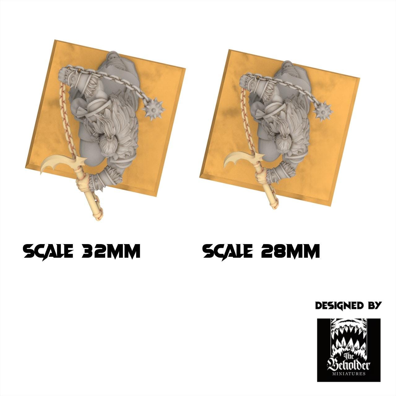 East Empire - Altan, Mecenary Ogre Boss - Astarii Dynasty - The Beholder Miniatures