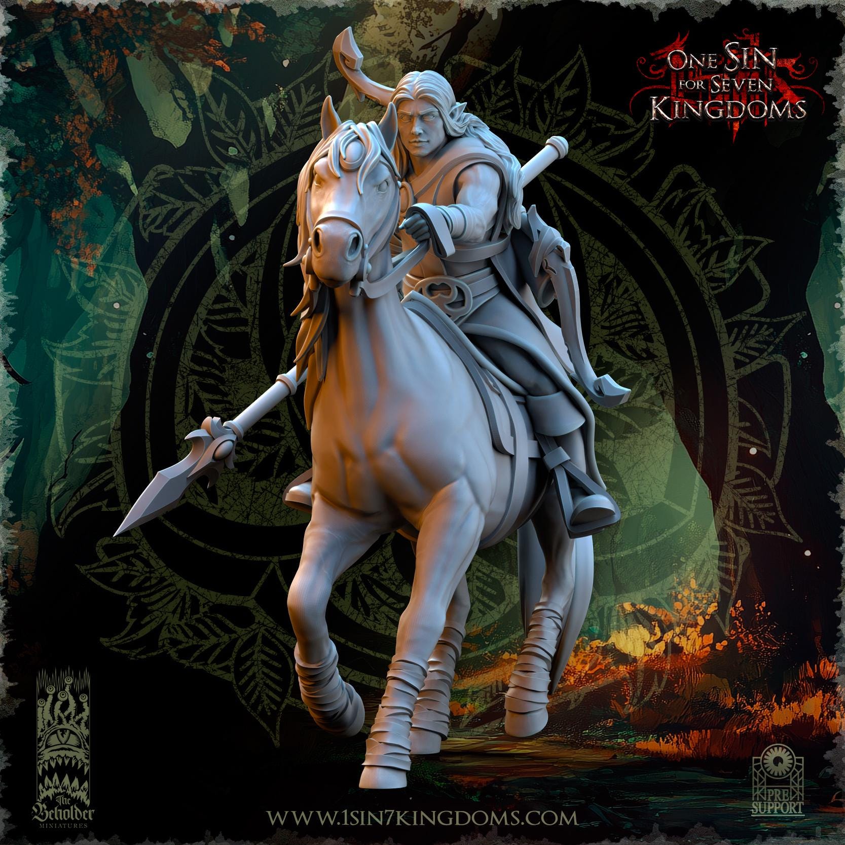 Sylvan Elves - Meadow Riders - Evergreen Elves - The Beholder Miniatures