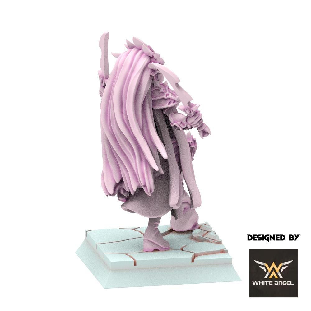 Dark Elves - Dark Sorceress - Slaves of Darkness - White Angel Miniatures