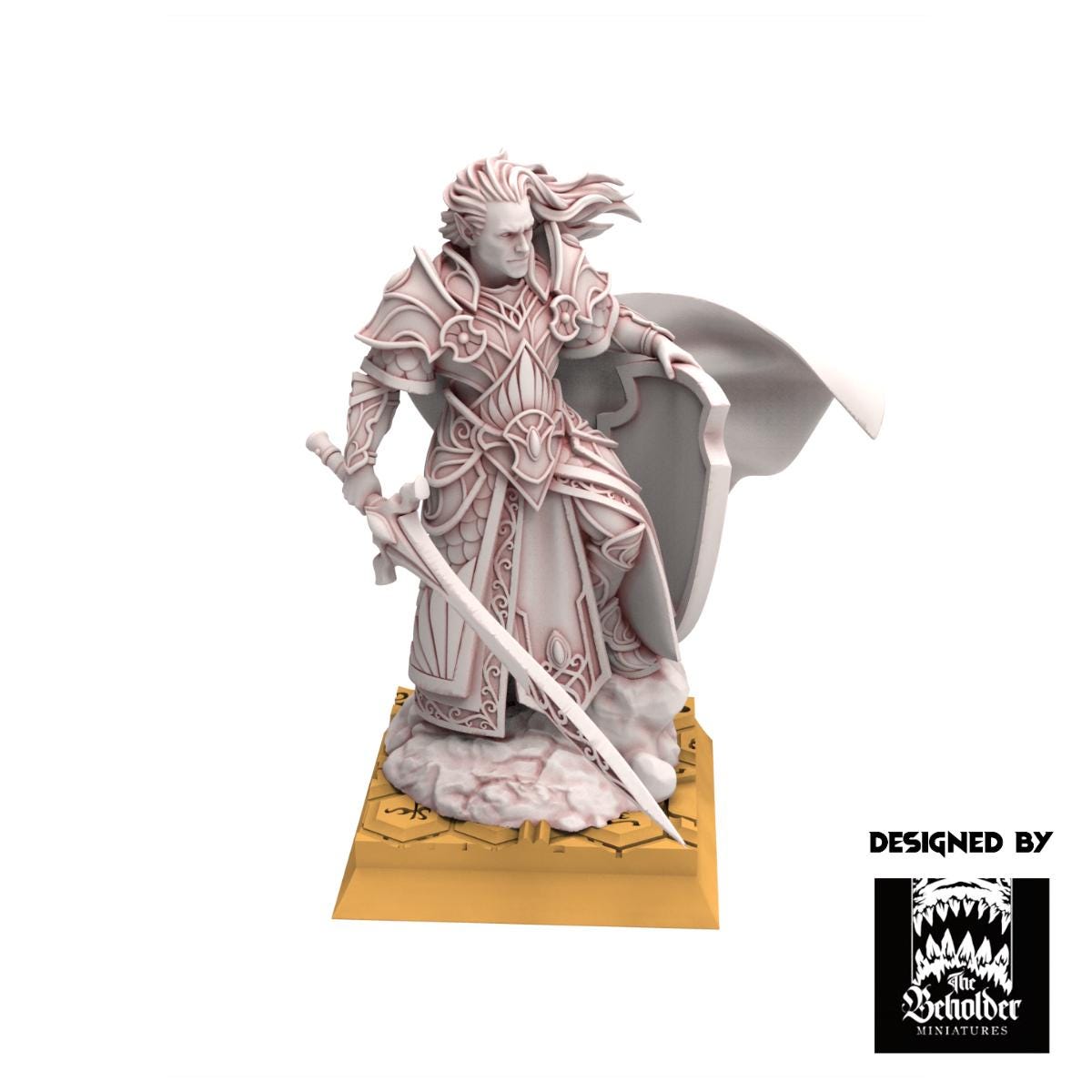 Hight Elves - Commander Polomhir - Silvermoor - The Beholder Miniatures