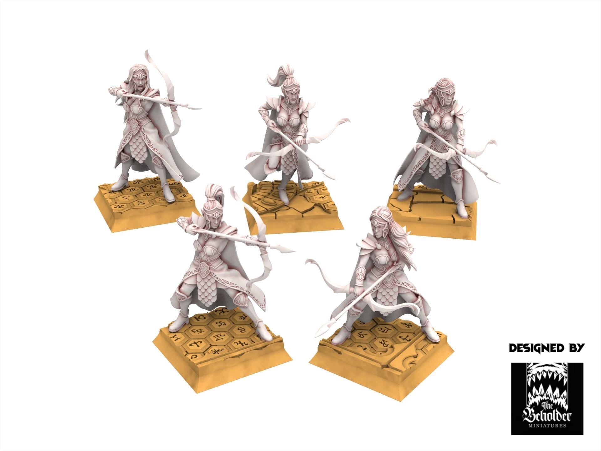 Hight Elves - Sisterhood Archer V1 - Silvermoor - The Beholder Miniatures