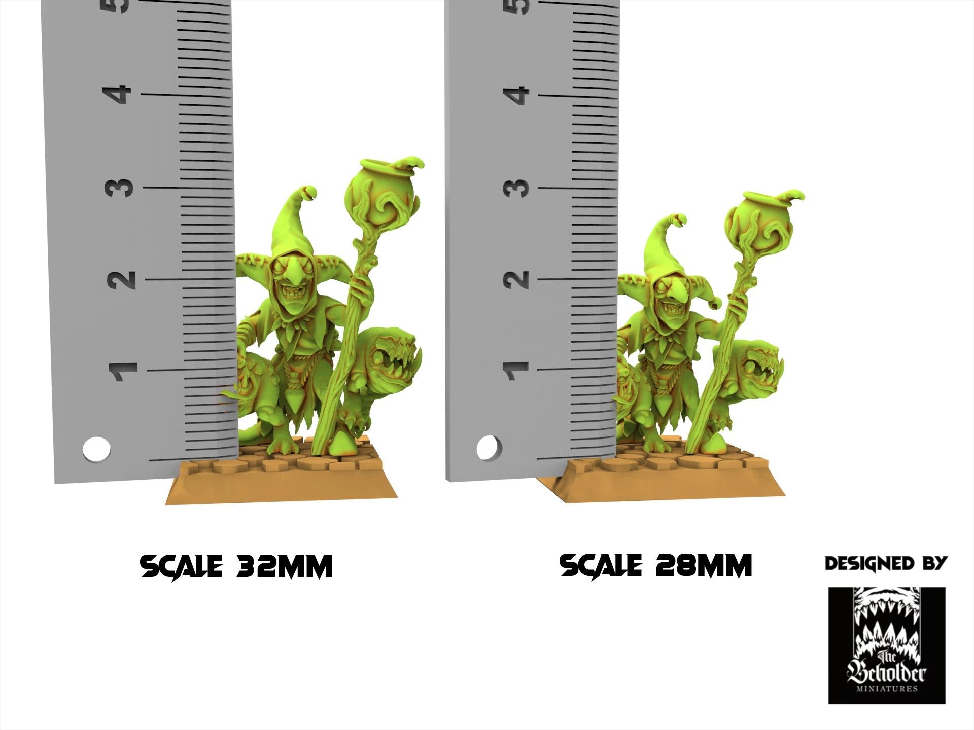 Orc & Goblin - Mushroom Eaters - The Black horde - The Beholder Miniatures