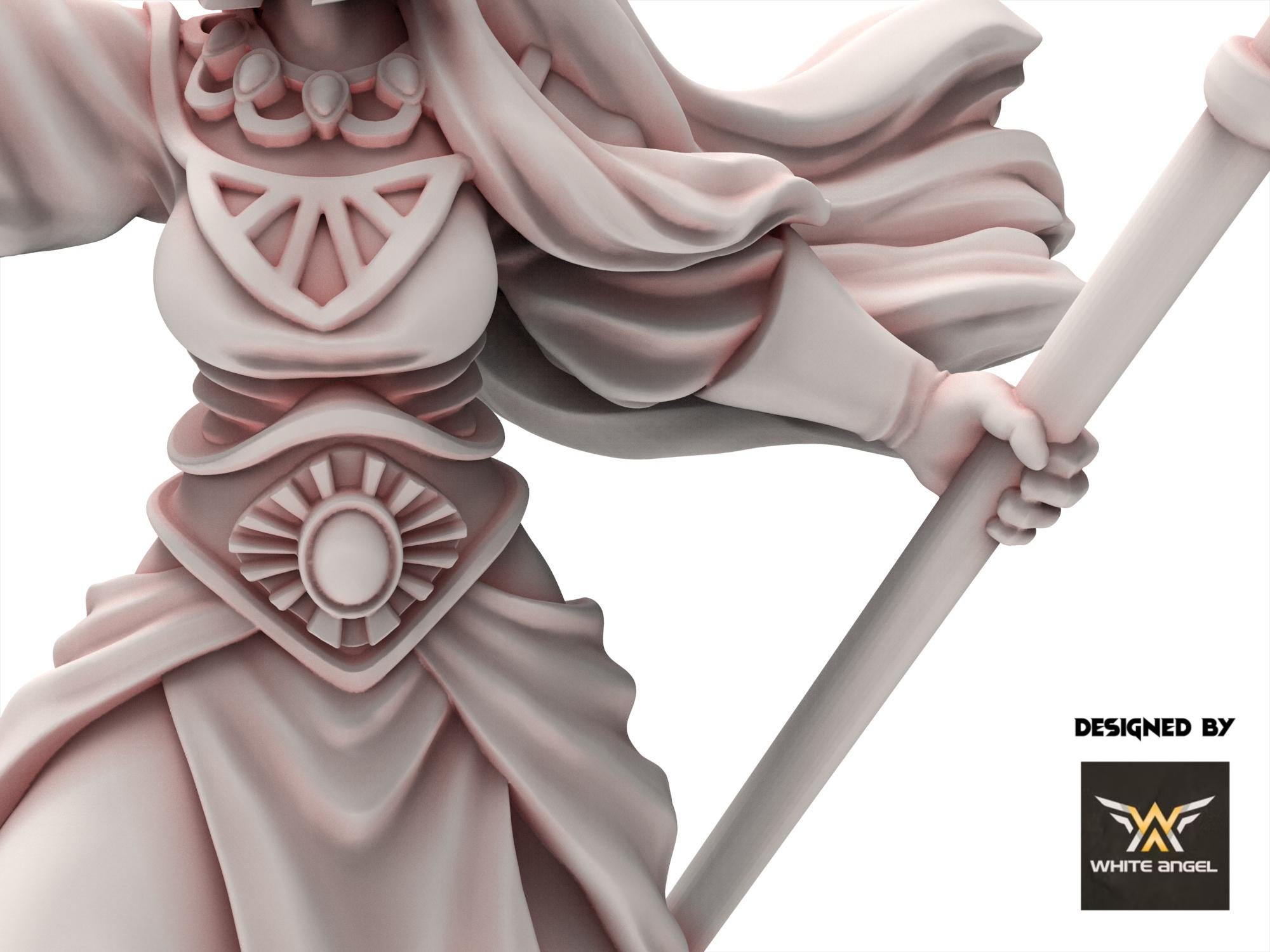 Hight Elves - High Priestess - White Angel Miniatures