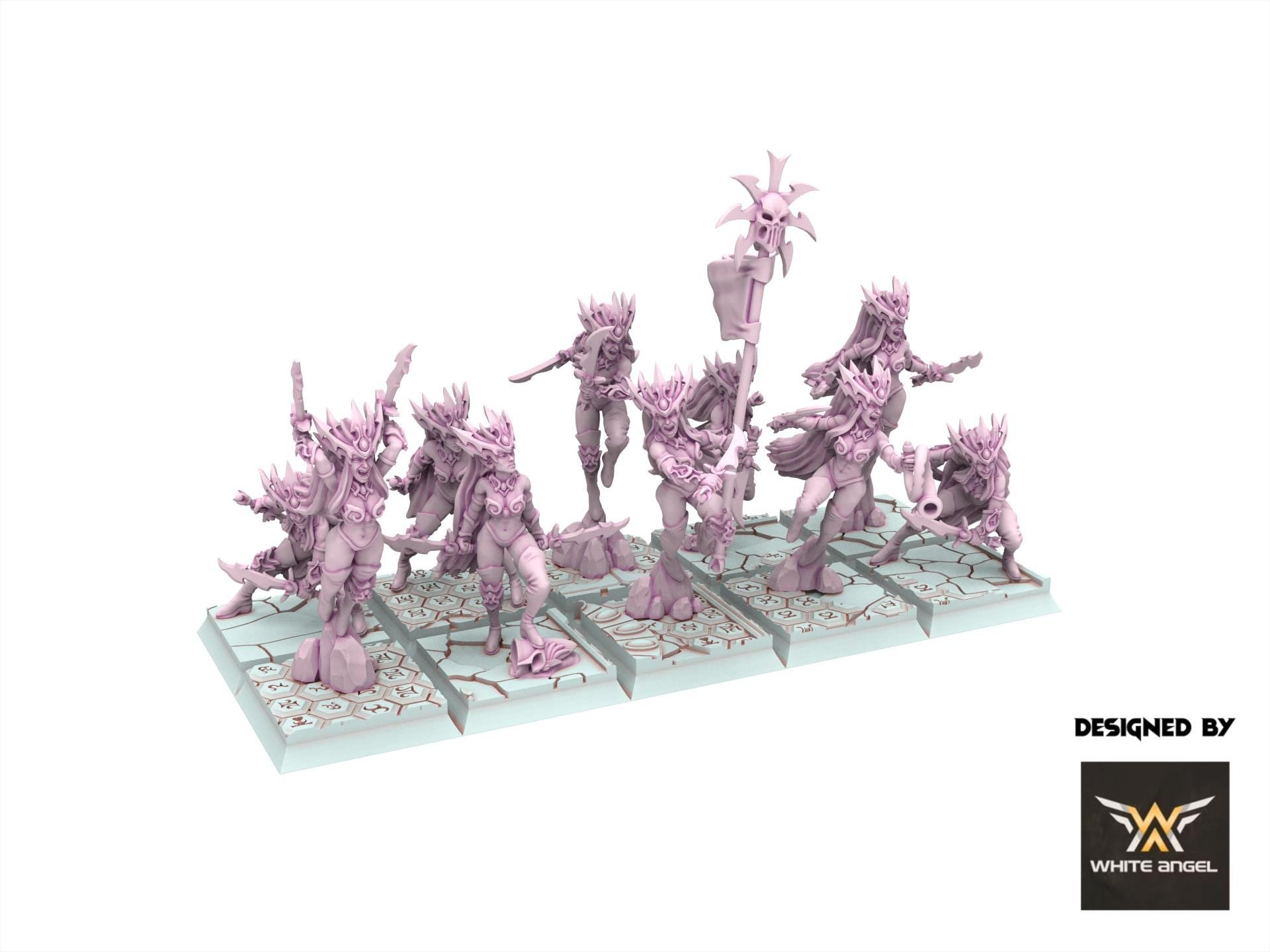 Dark Elves - Daughter of the Shadow Realm - Slaves of Darkness - White Angel Miniatures