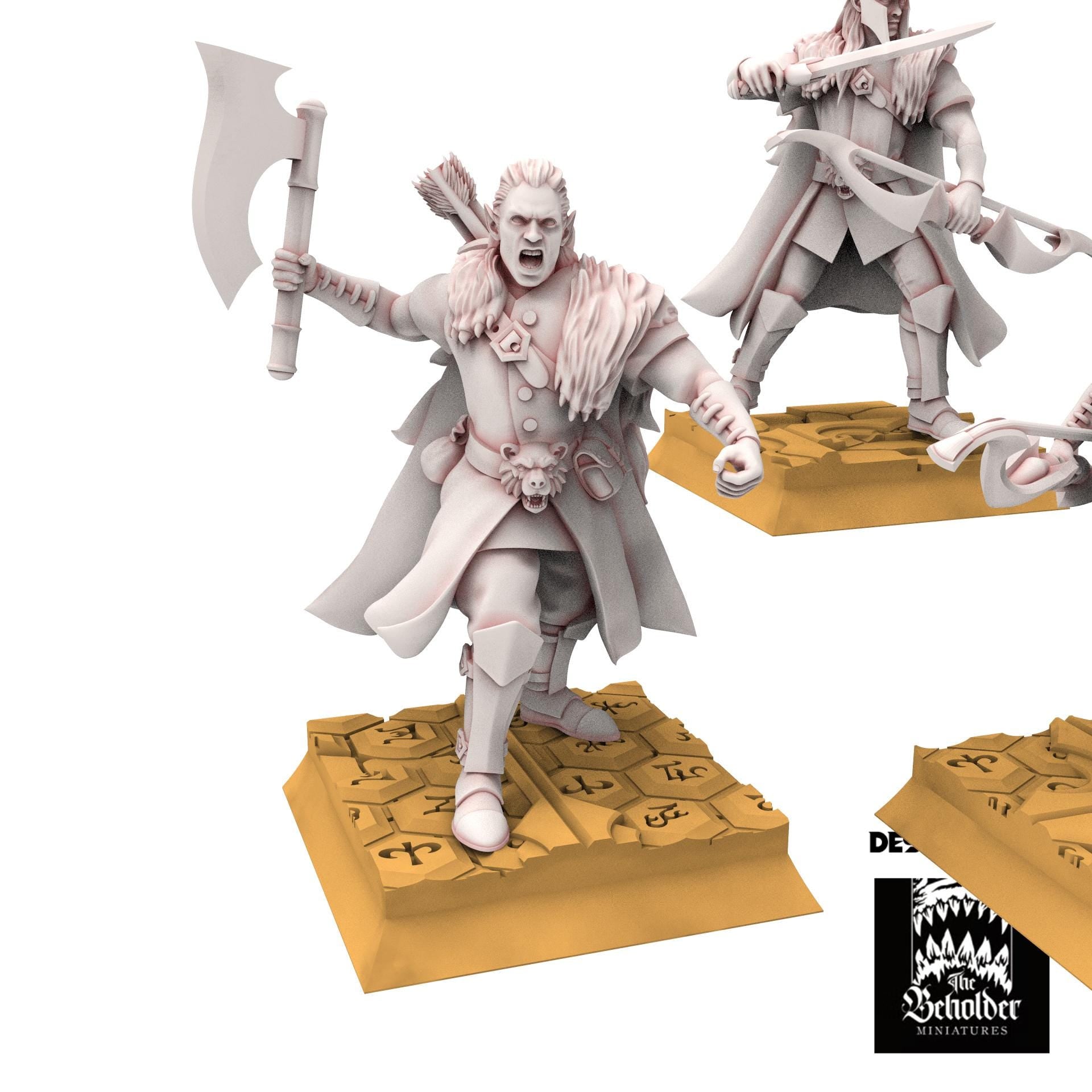 Hight Elves - Woodmen - Silvermoor - The Beholder Miniatures