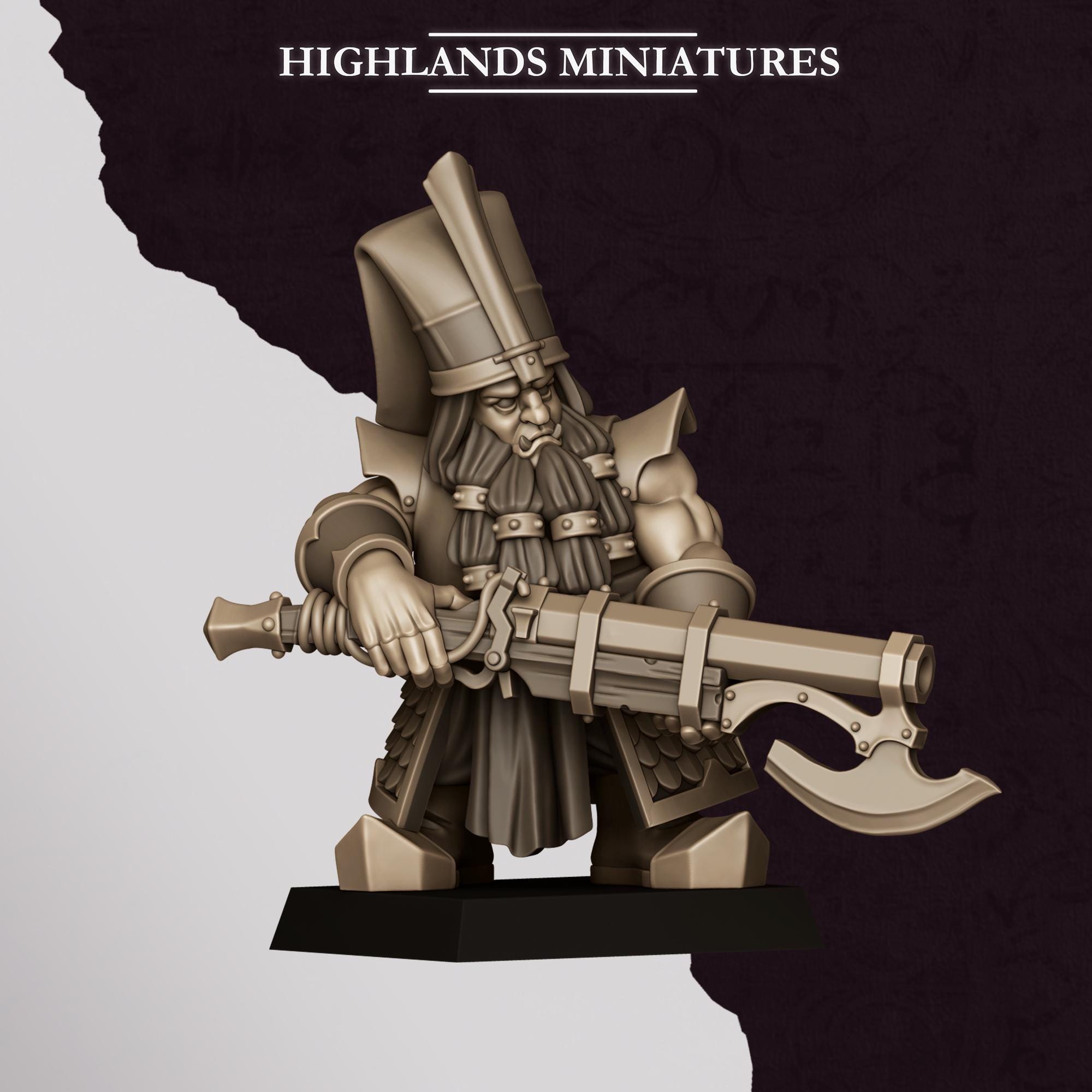 Chaos Dwarves - Shooters With Jezail - Sons of Marduk - Highlands Miniatures